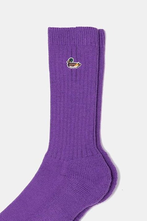 EDMMOND STUDIOS-Duck Socks-Plain Purple-BACKYARD