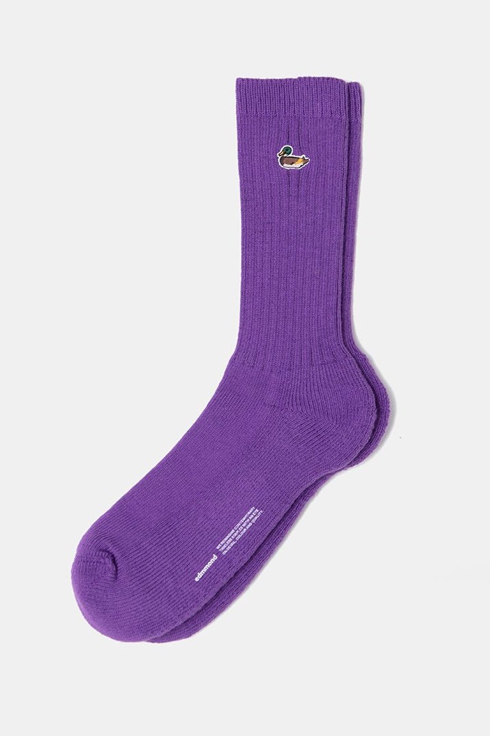EDMMOND STUDIOS-Duck Socks-Plain Purple-BACKYARD