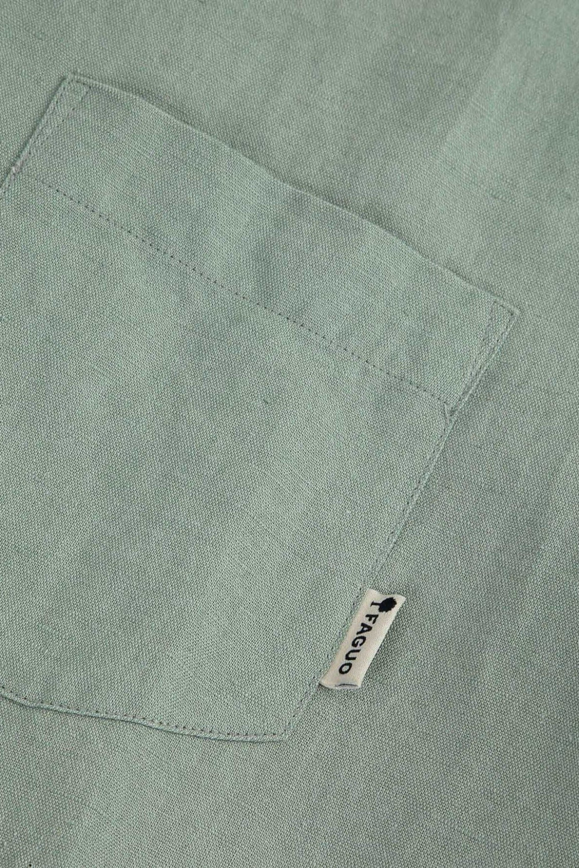 FAGUO - Chiavari Shirt Woven - Light Green - BACKYARD