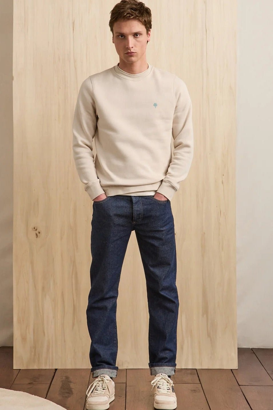 FAGUO-Donzy Sweat Knit-Dark Beige-BACKYARD