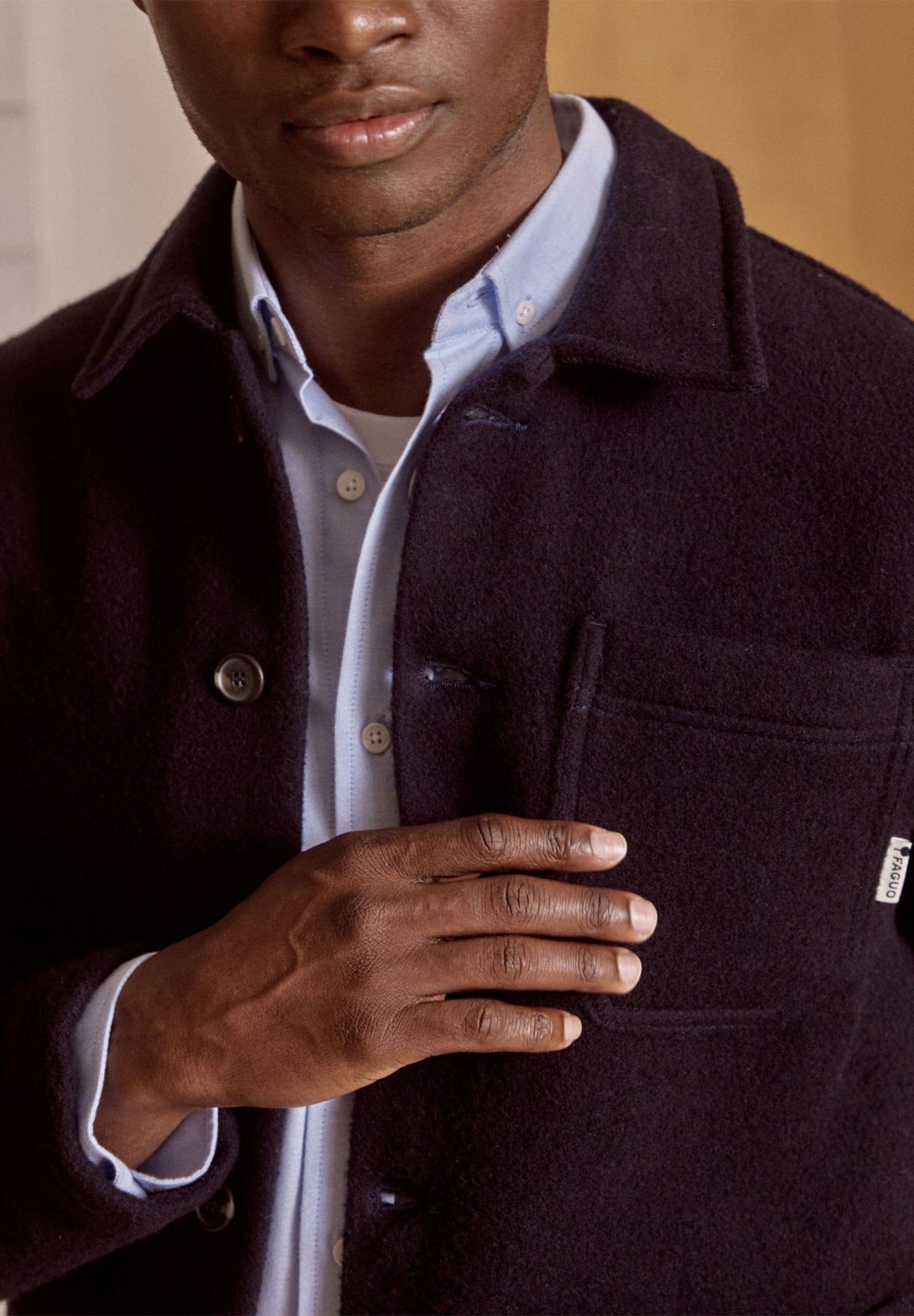 FAGUO - Lorge Outerwear Woven - Navy - BACKYARD