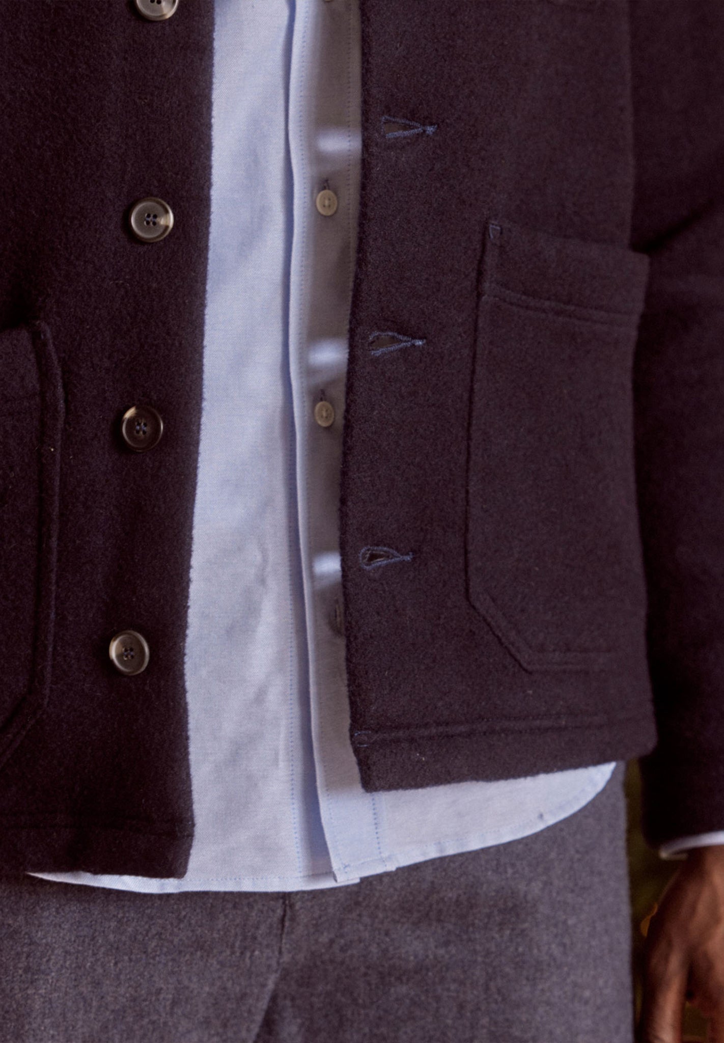 FAGUO - Lorge Outerwear Woven - Navy - BACKYARD