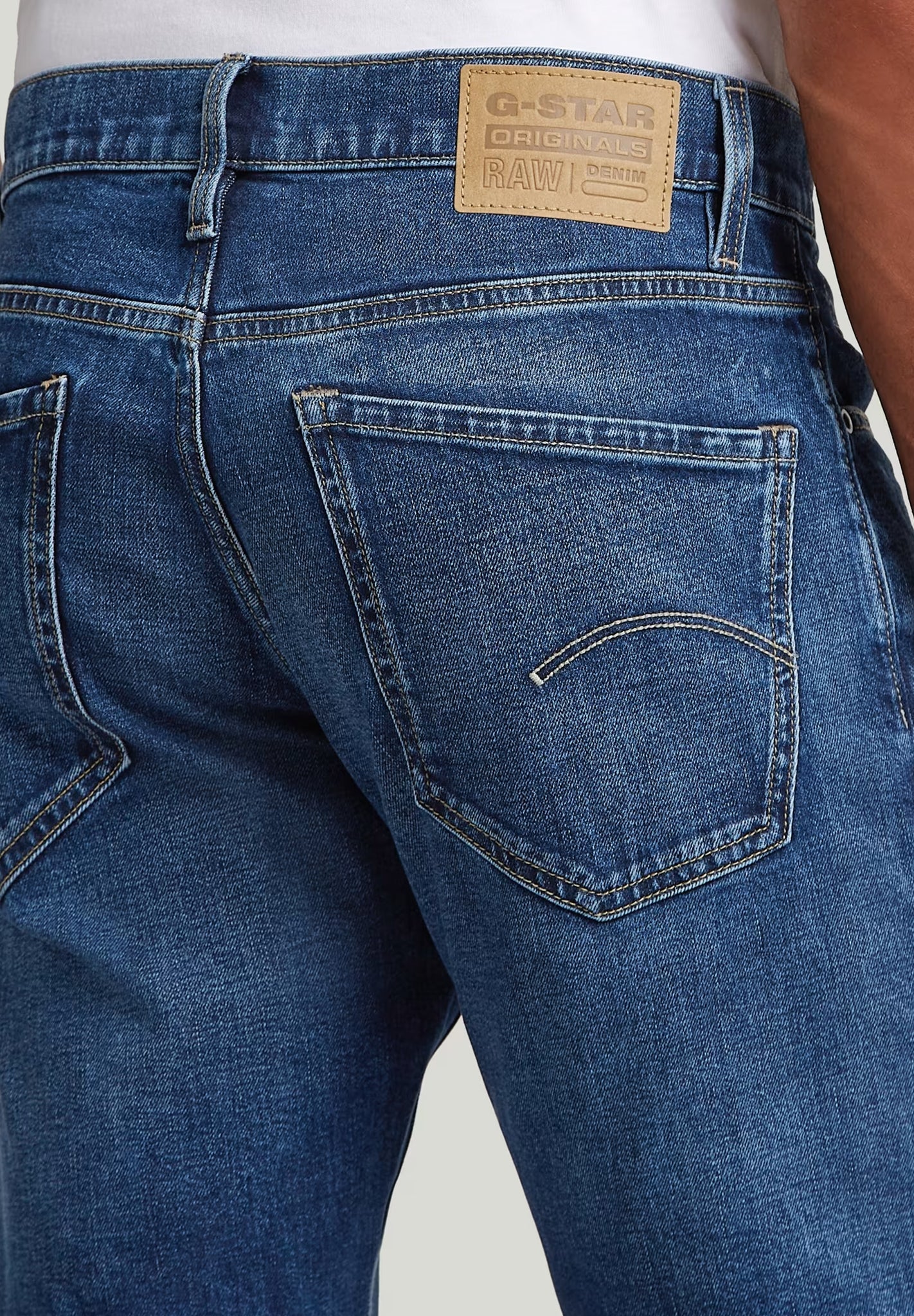 G - STAR - Mosa Straight - Faded Atlantic Ocean - BACKYARD