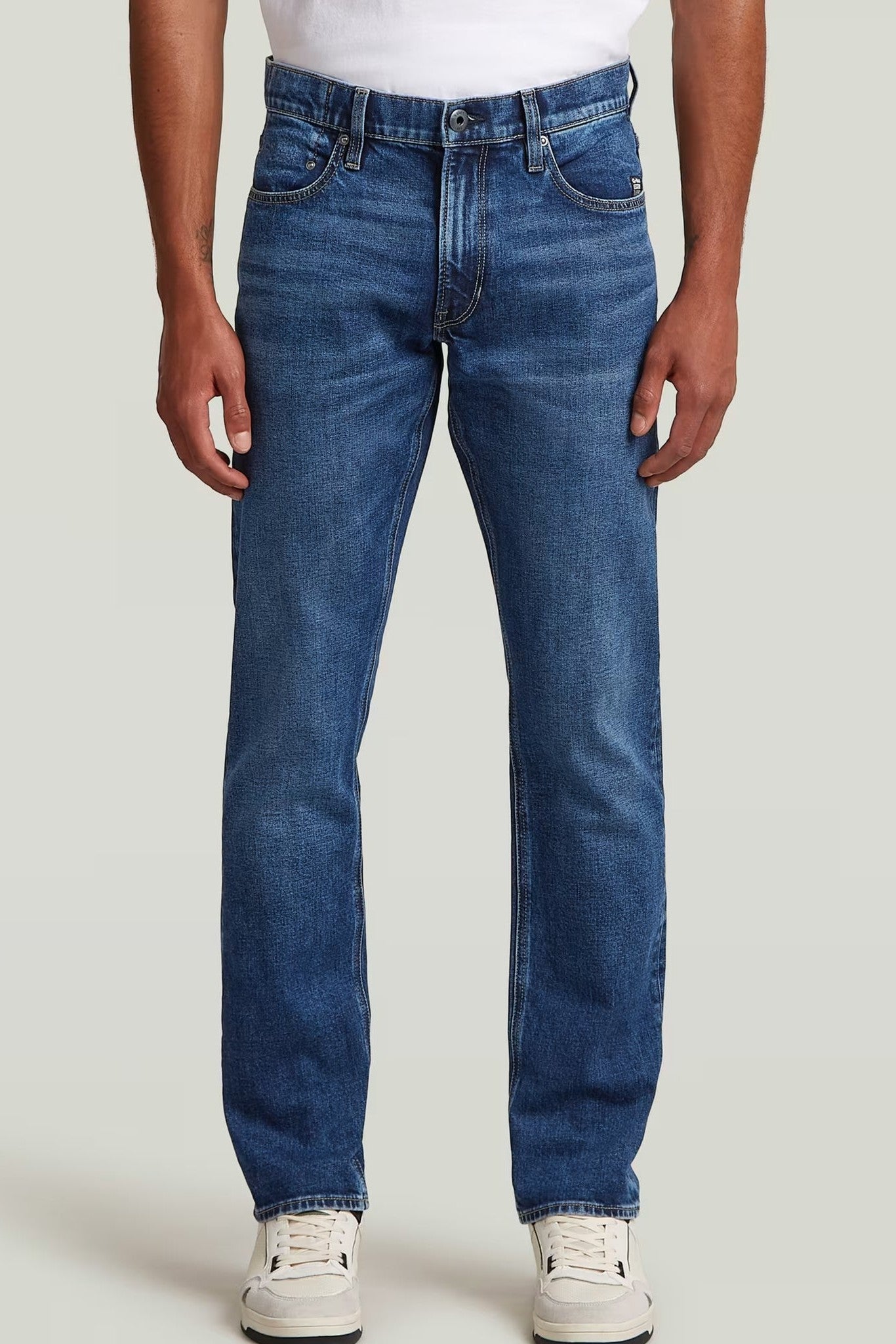 G - STAR - Mosa Straight - Faded Atlantic Ocean - BACKYARD