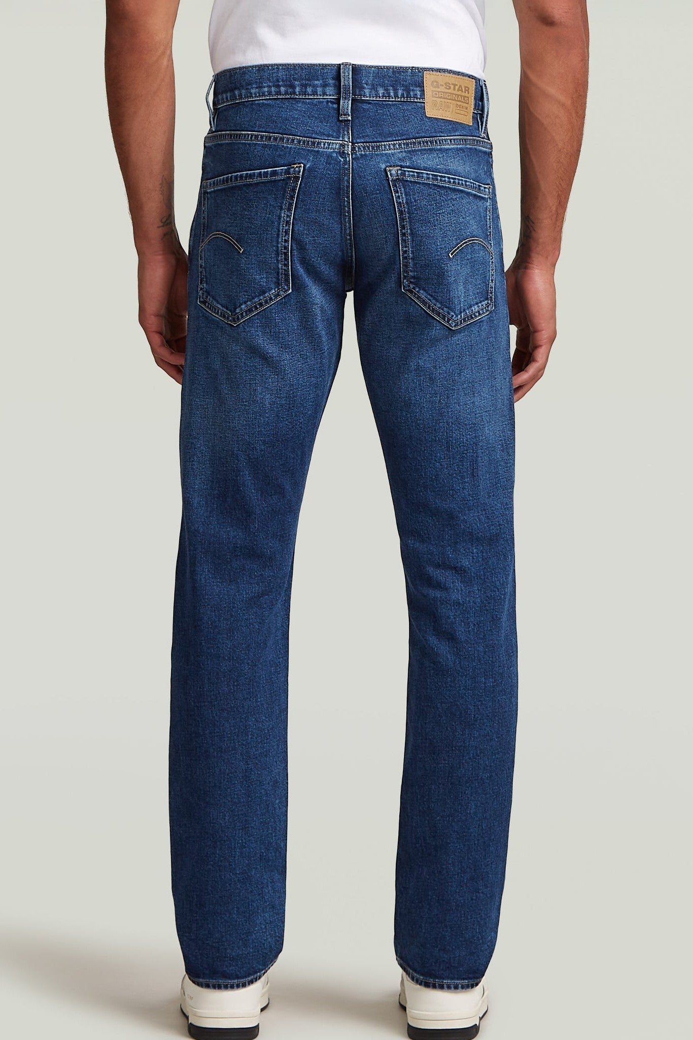 G - STAR - Mosa Straight - Faded Atlantic Ocean - BACKYARD