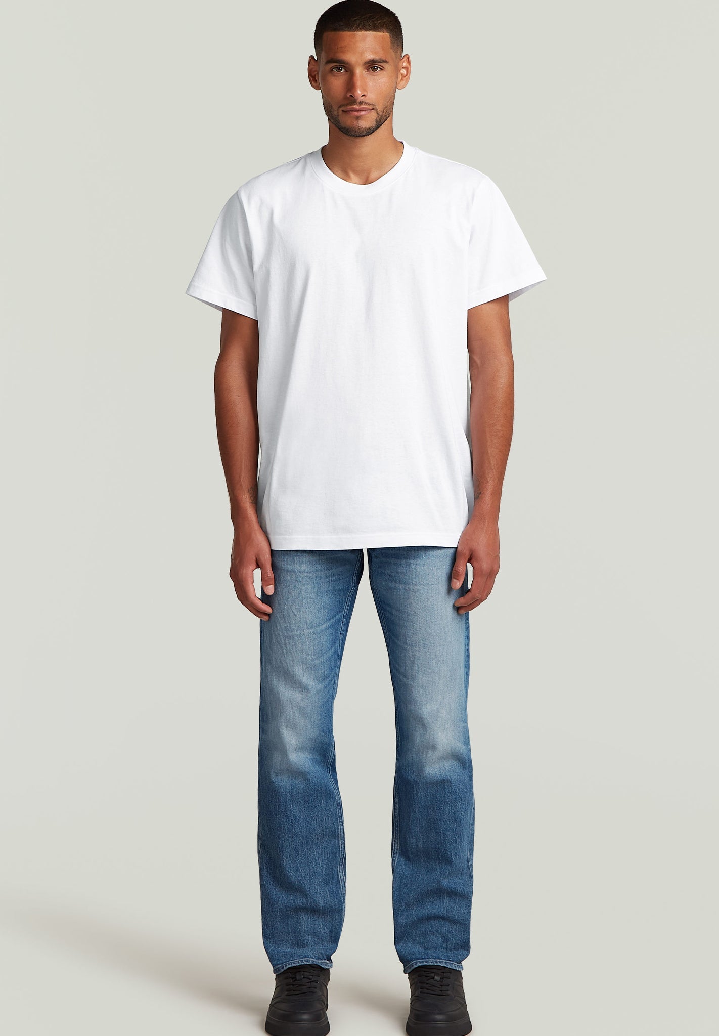 G - STAR - Mosa Straight - Sun Faded Blue Donau - BACKYARD