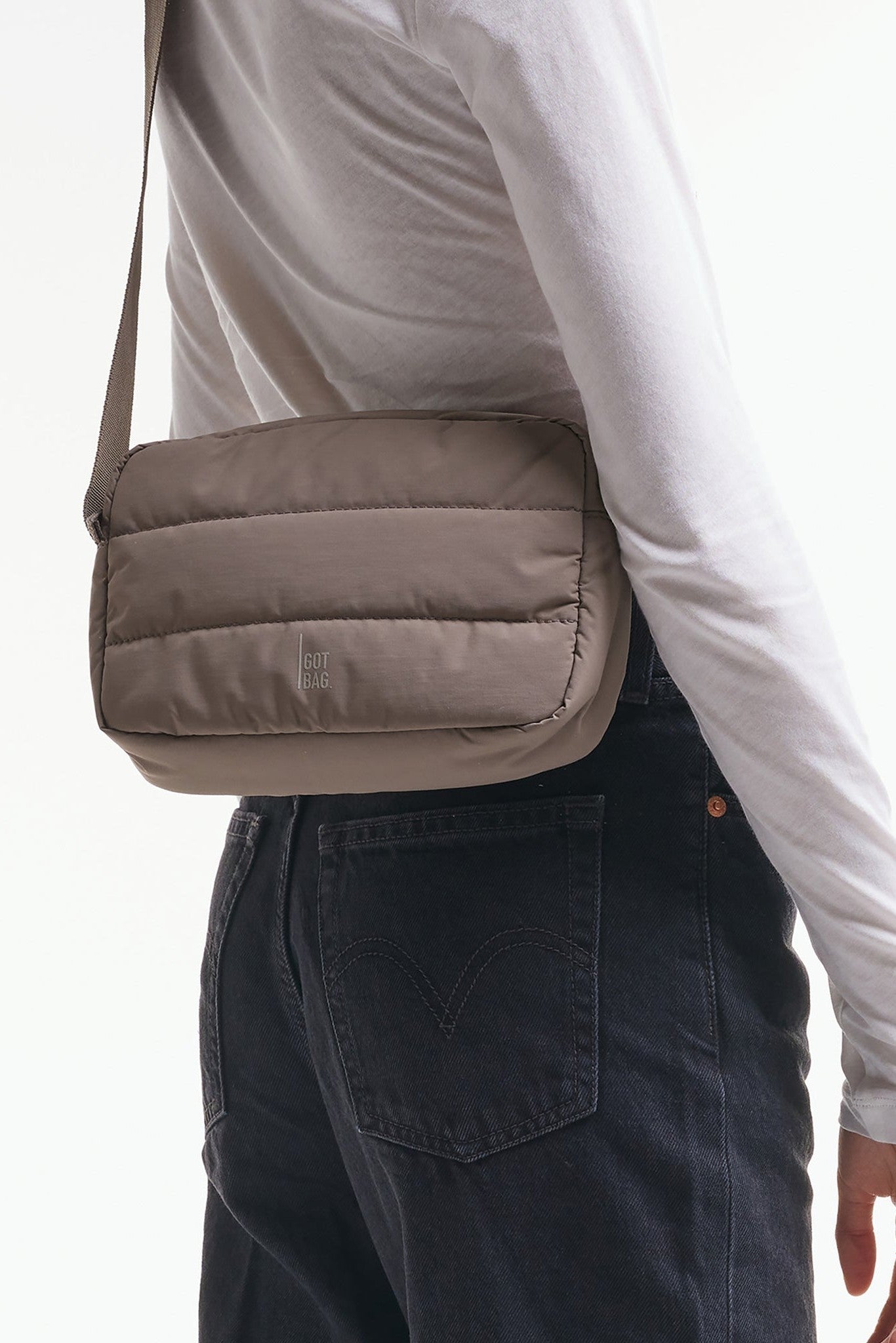 GOT BAG - Puffer Crossbody Bag - Oyster Monochrome - BACKYARD