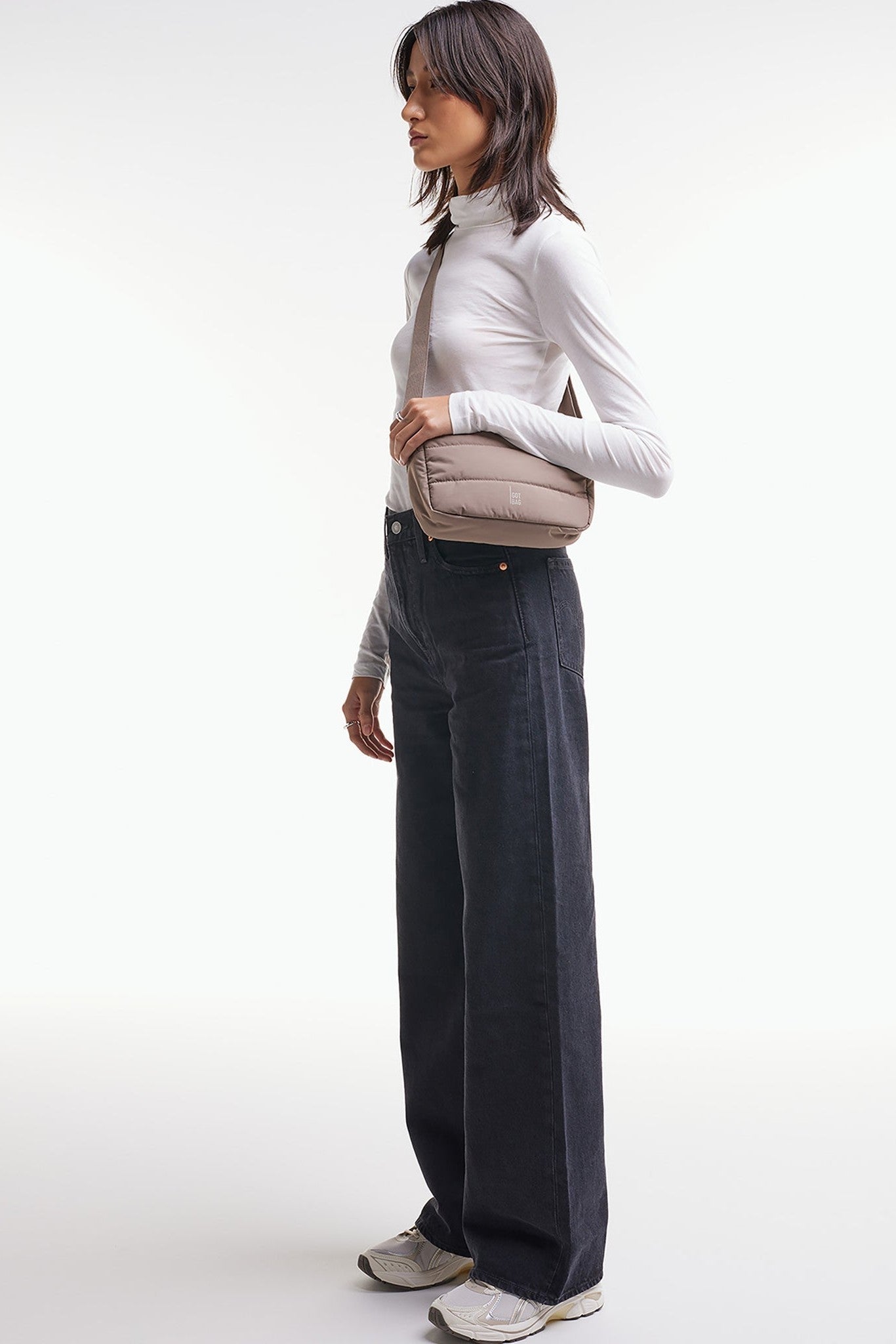 GOT BAG - Puffer Crossbody Bag - Oyster Monochrome - BACKYARD