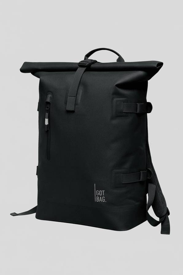 GOT BAG - Rolltop 2.0 Monochrome - Black - BACKYARD
