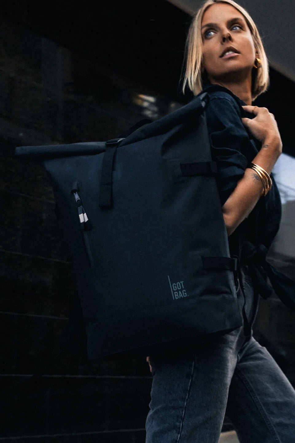 GOT BAG - Rolltop 2.0 Monochrome - Black - BACKYARD