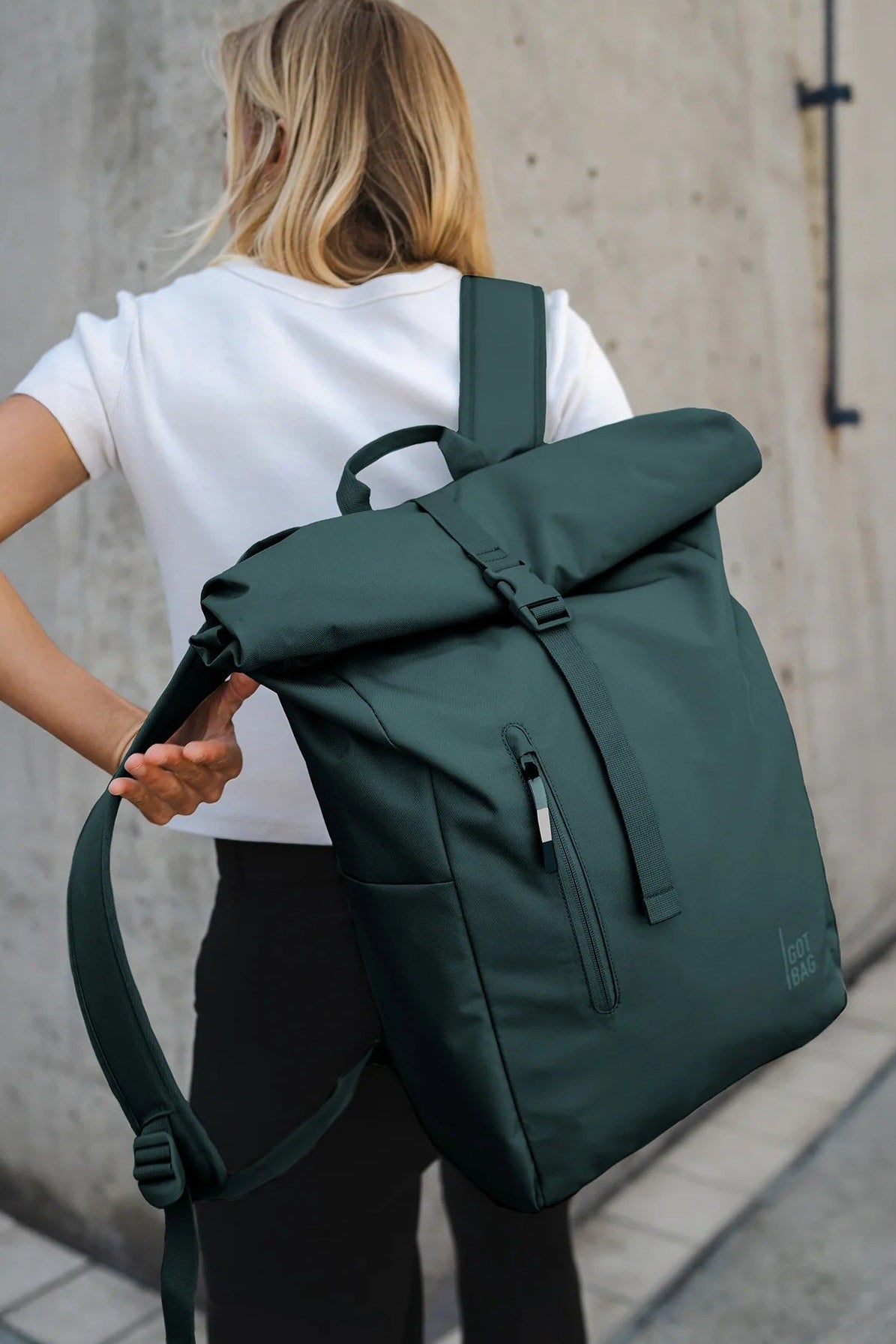 GOT BAG-Rolltop Easy Monochrome-Sea Teal-BACKYARD