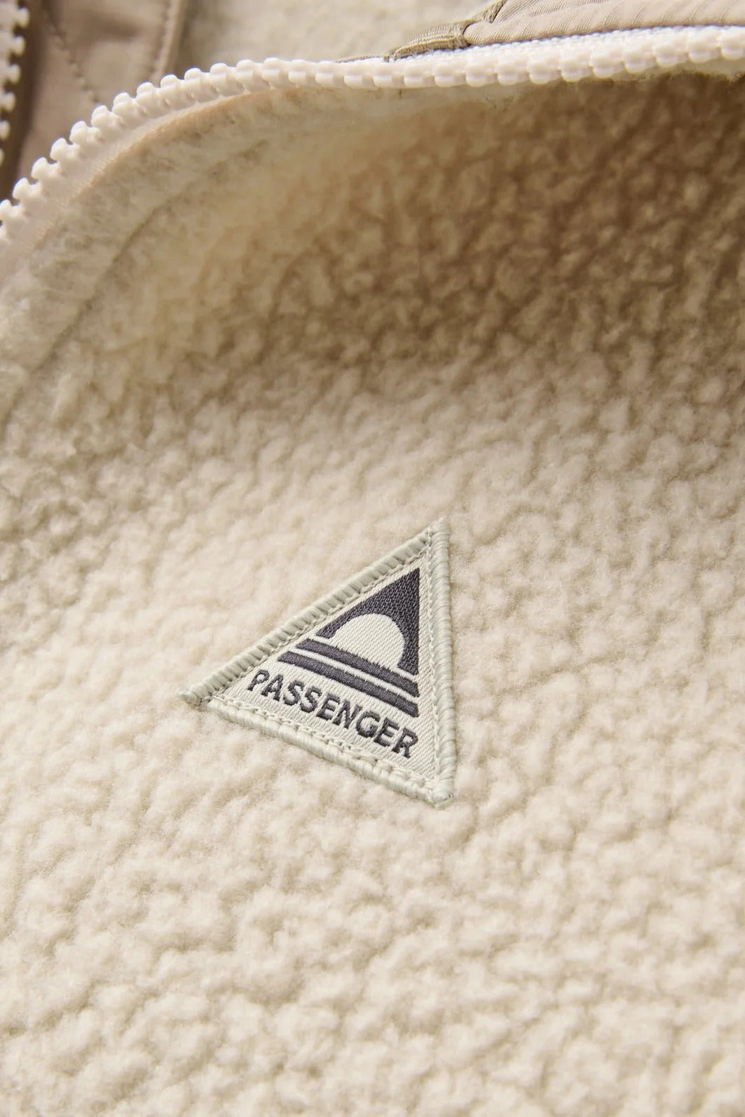 Home 1/2 Zip Recycled Hooded Sherpa Fleece