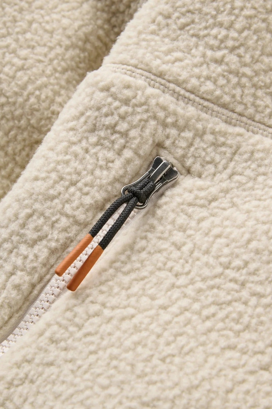 Home 1/2 Zip Recycled Hooded Sherpa Fleece