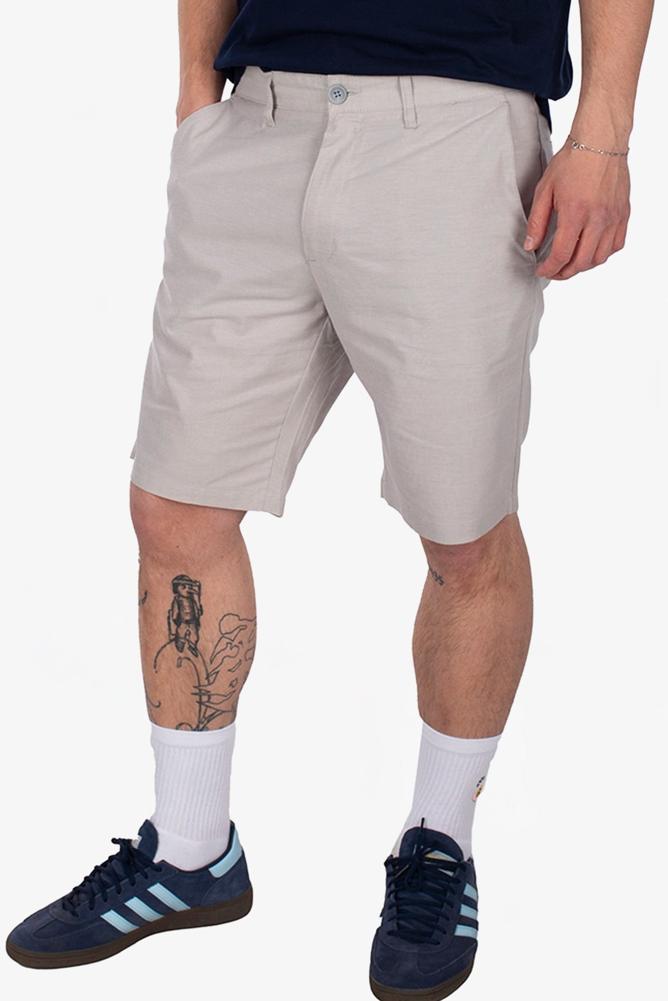 IRIEDAILY - Golfer Chambray Short - Cloud Grey - BACKYARD