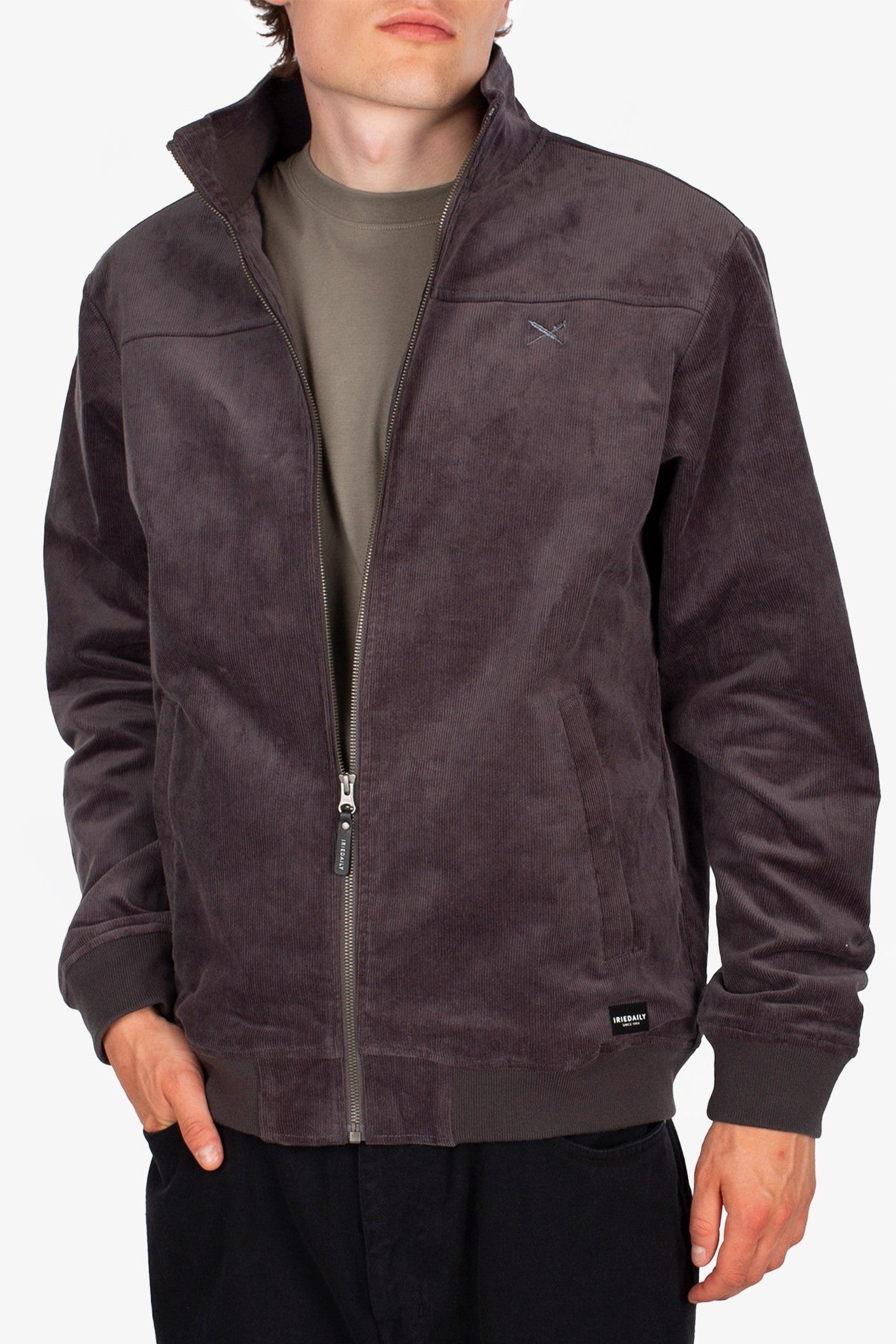 IRIEDAILY - GSE Cord Jacket - Anthracite - BACKYARD