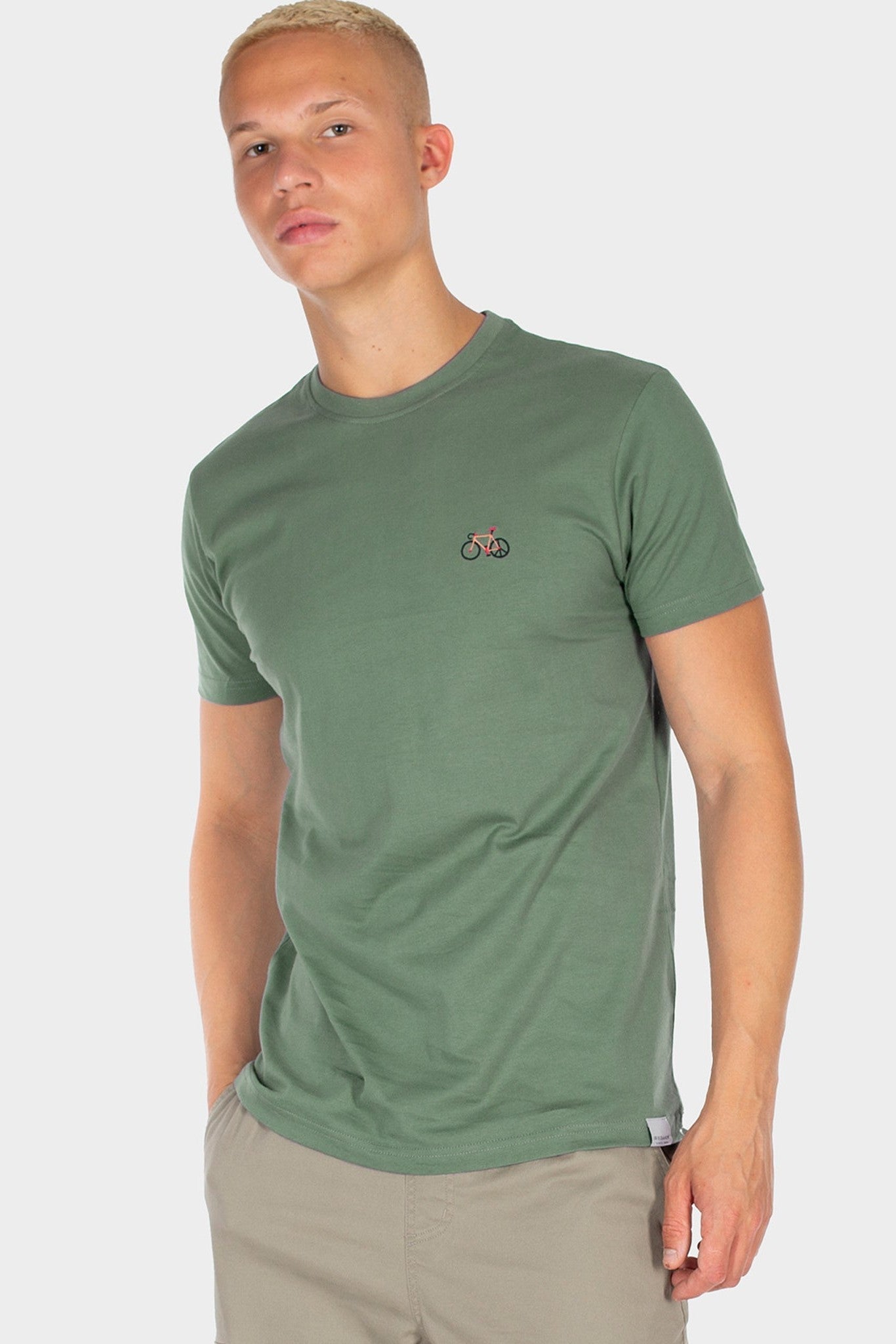 IRIEDAILY - Peaceride Emb Tee - Jungle Green - BACKYARD