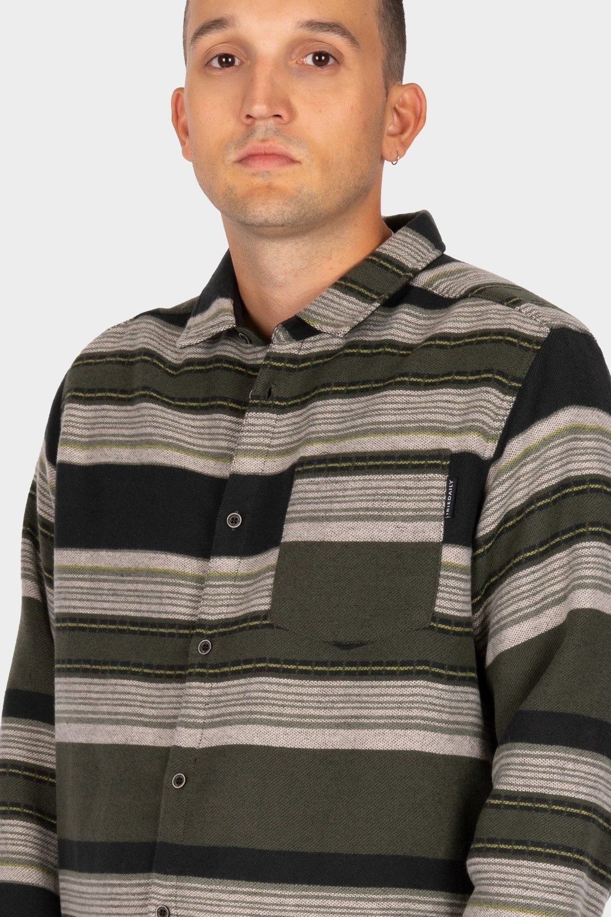 IRIEDAILY-Santania Shirt-Black Olive-BACKYARD