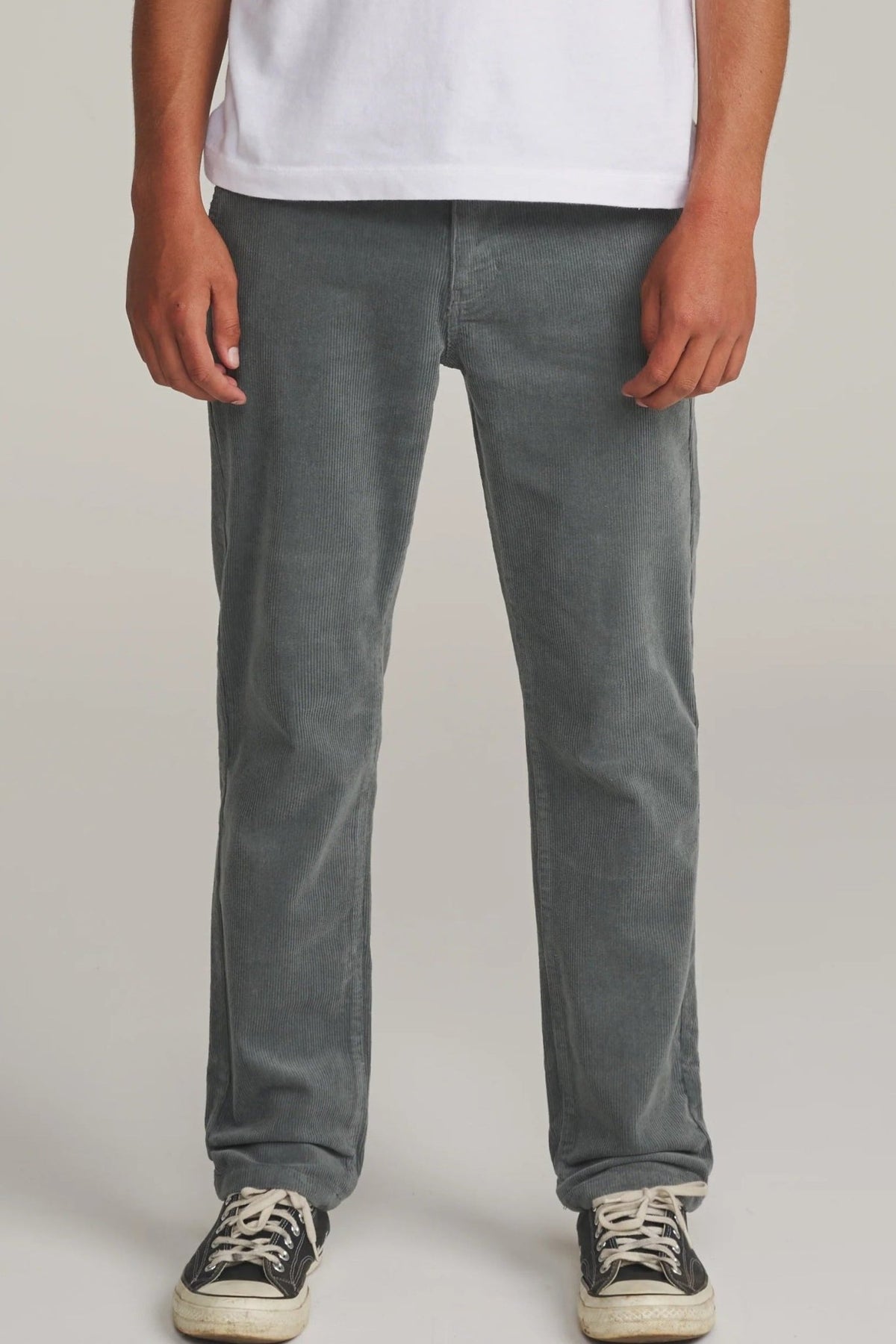 KATIN-Corey Corduroy Pant-Graphite-BACKYARD