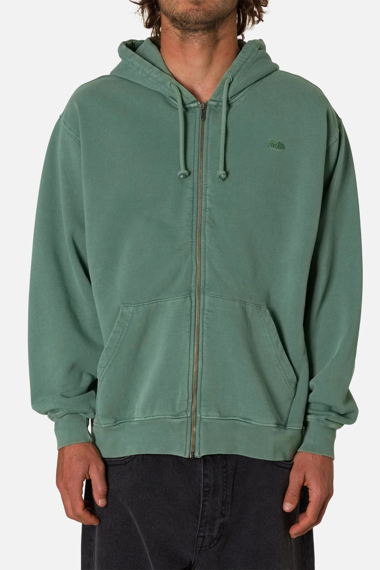 KATIN - EMB Full Zip Hood Fleece - Duck - BACKYARD