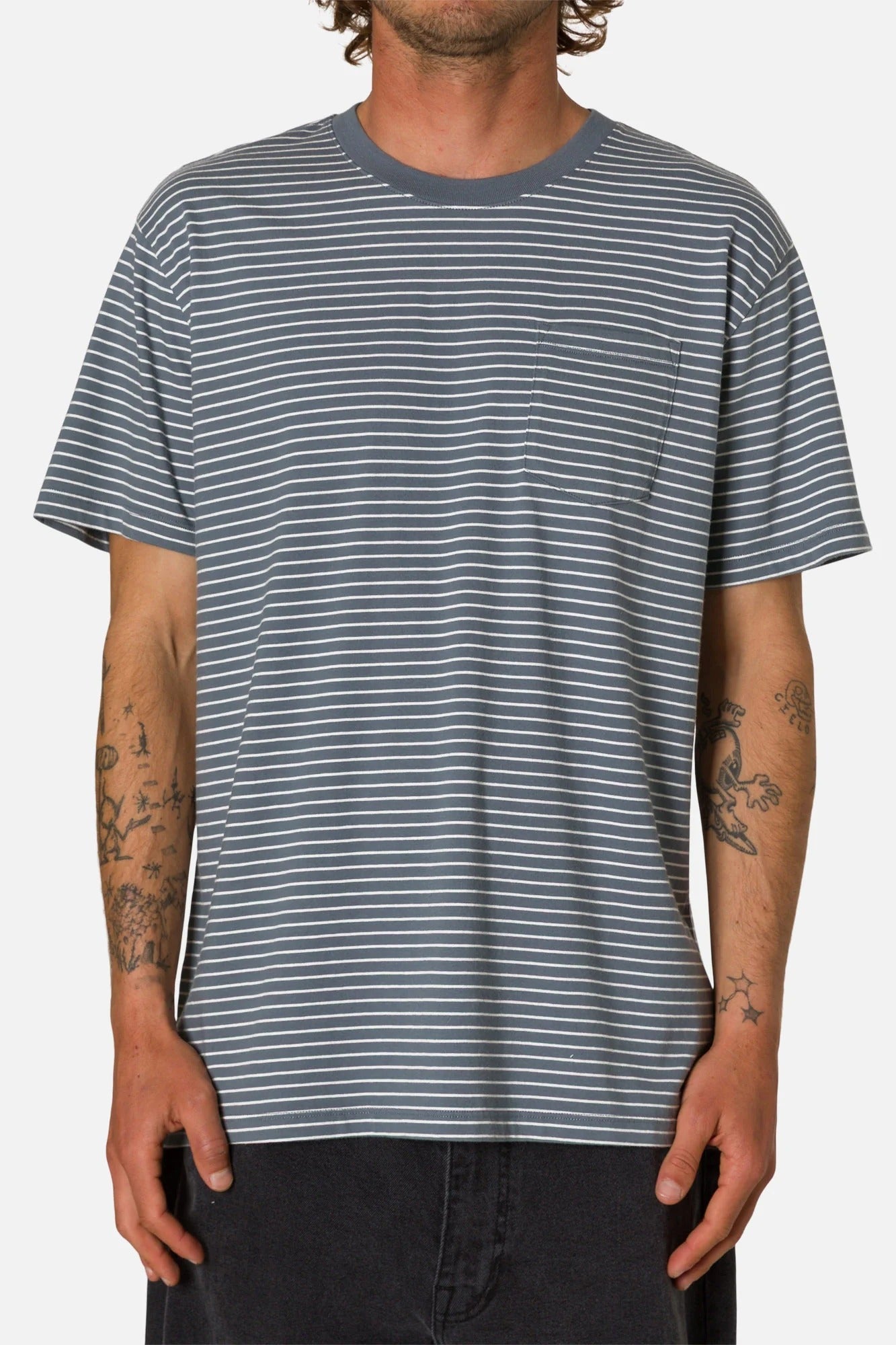 KATIN - Finley Pocket Tee - Tempest Blue - BACKYARD