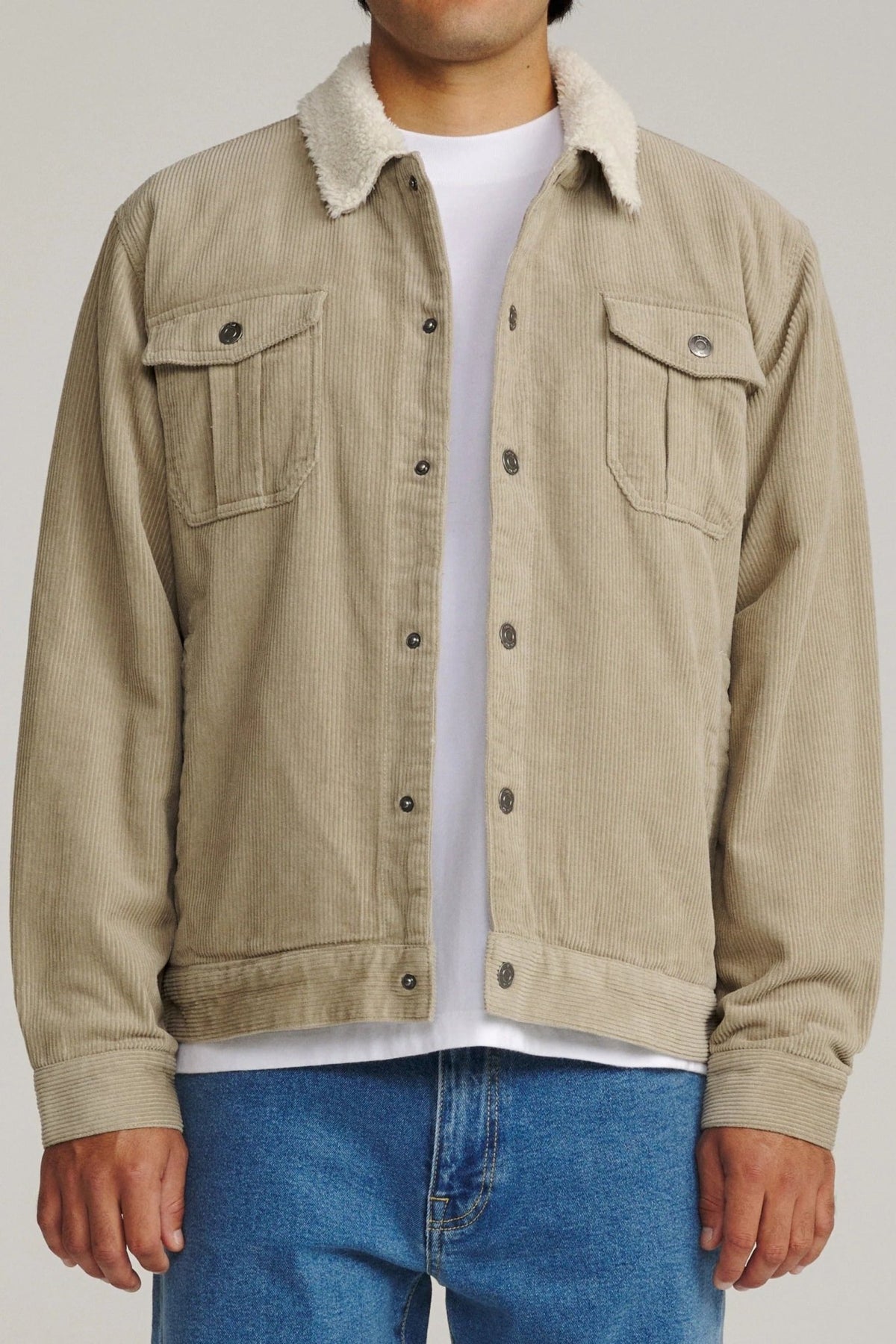 KATIN-Harris Corduroy Jacket-Aluminium-BACKYARD