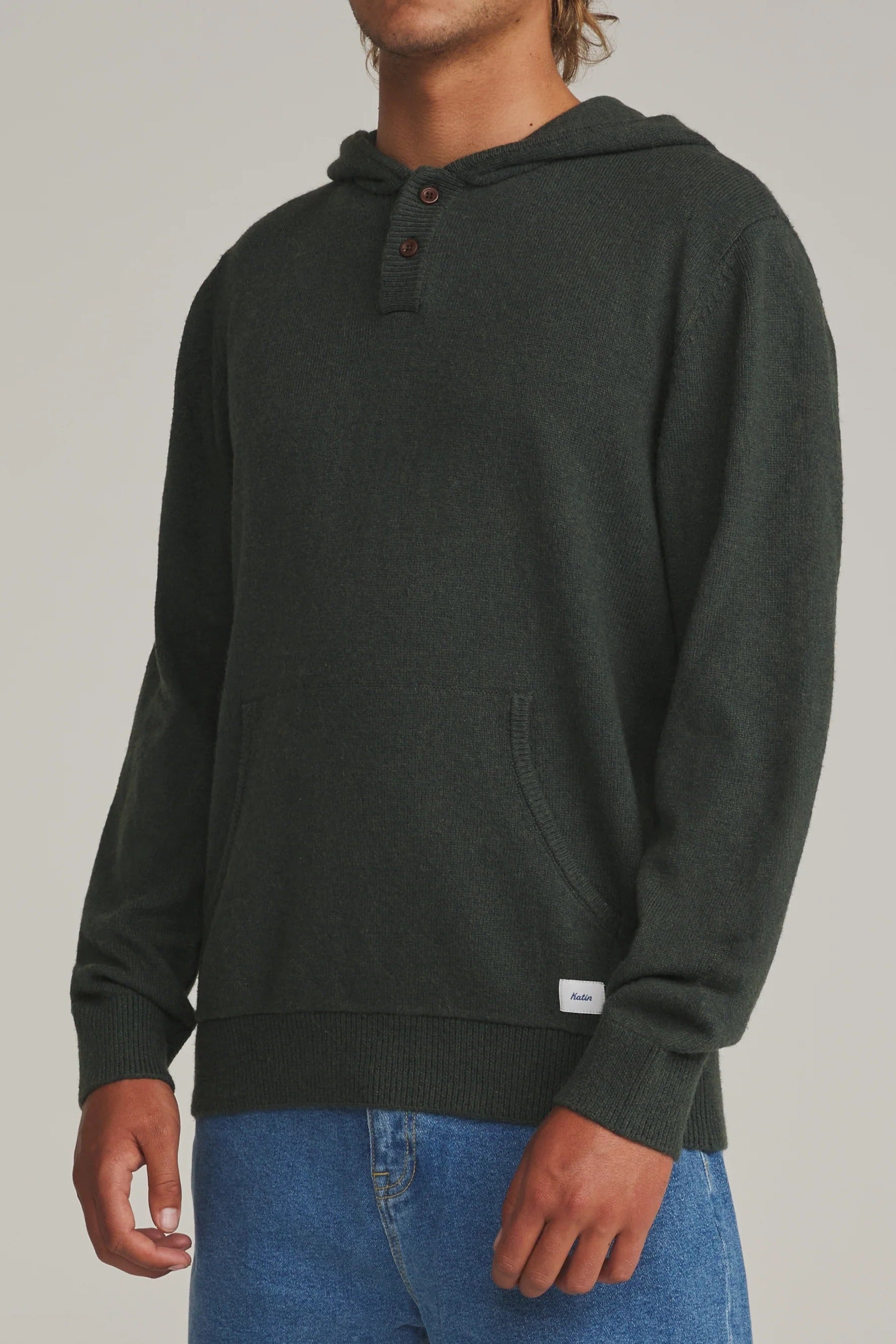 Hayes Hooded Henley Sweater