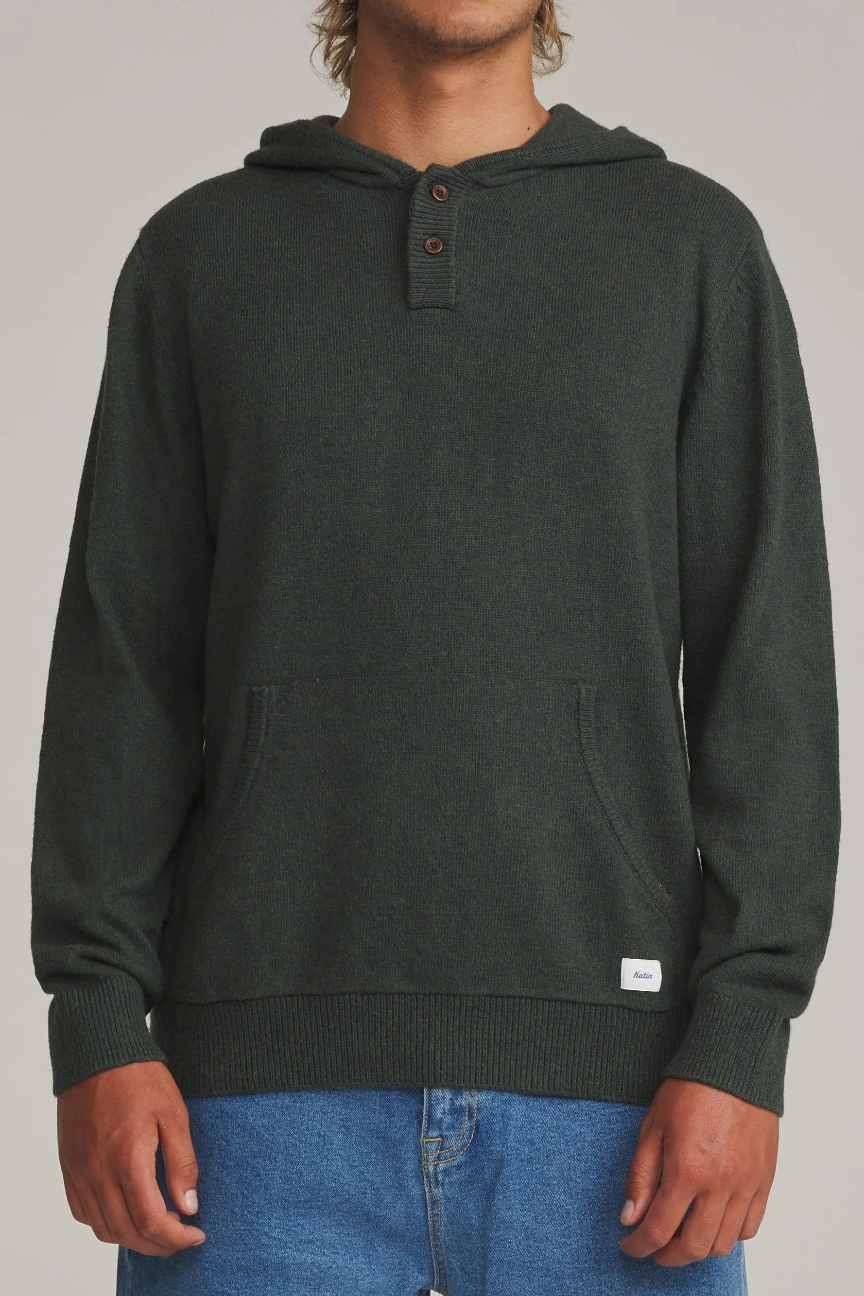Hayes Hooded Henley Sweater