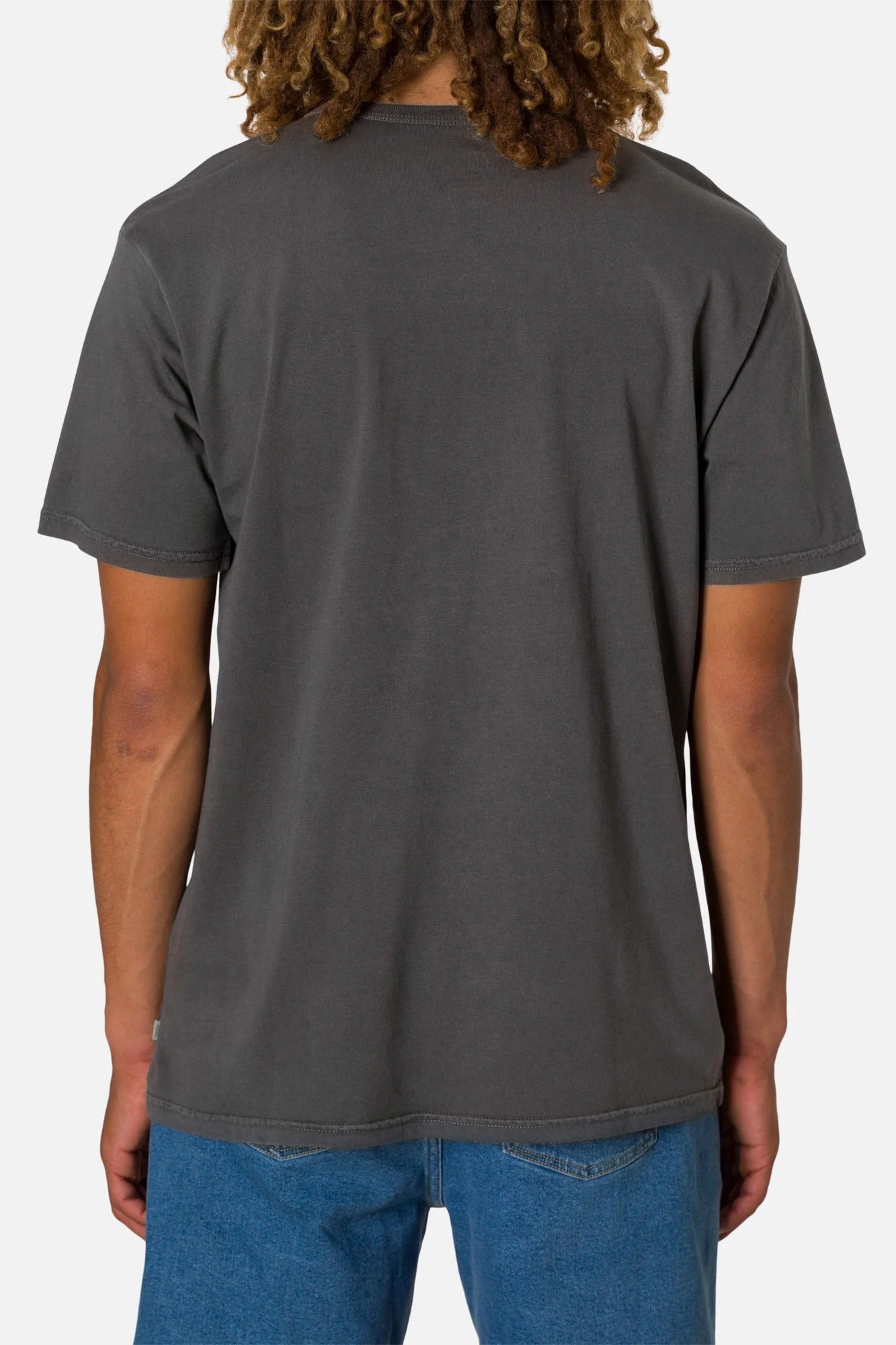 KATIN - Mesa Henley Tee - Black Wash - BACKYARD