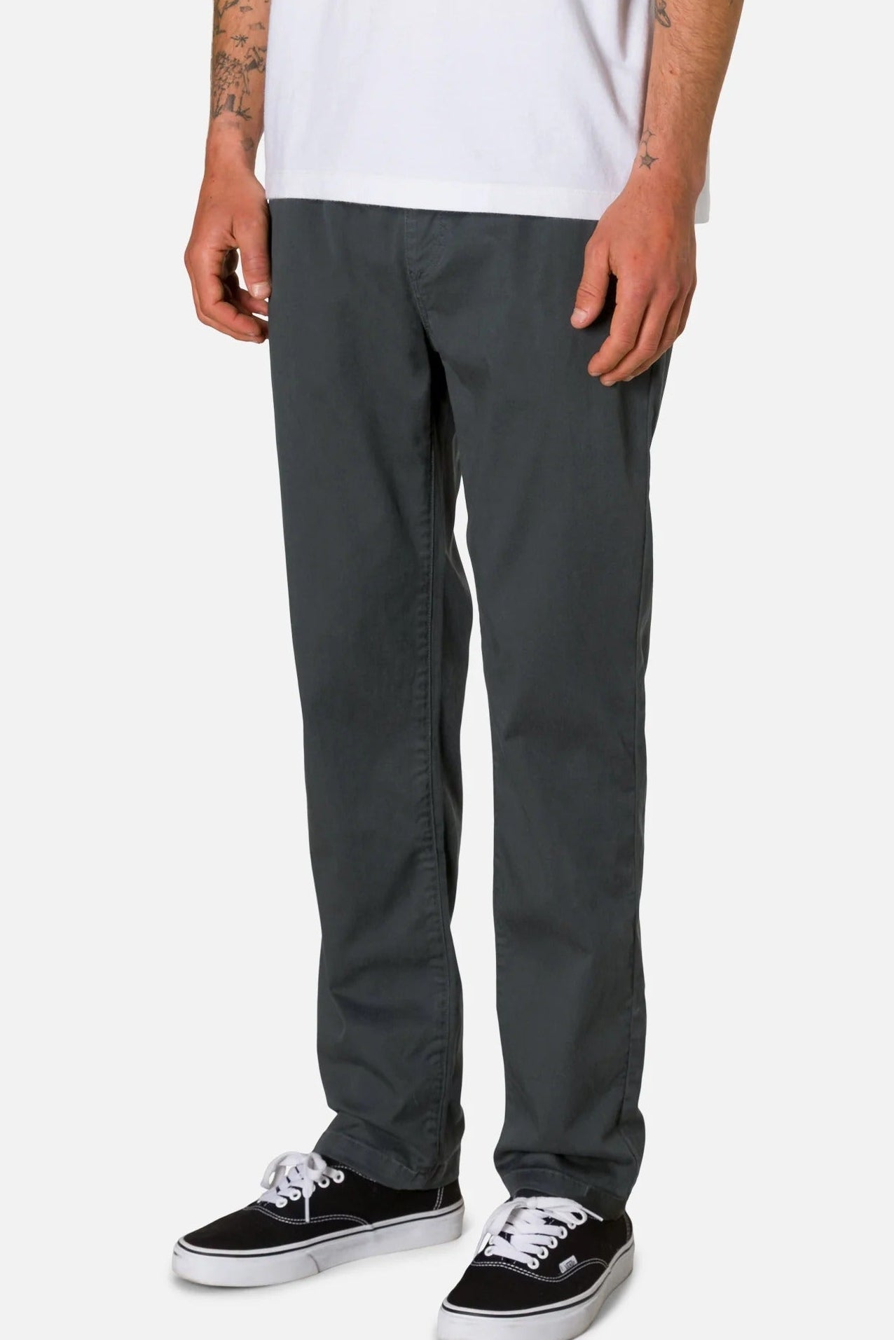 KATIN - Pipeline Chino Pant - Black Wash - BACKYARD