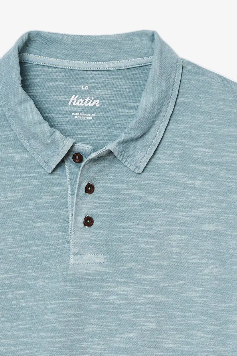 KATIN - Slub Polo - Air Force Blue - BACKYARD