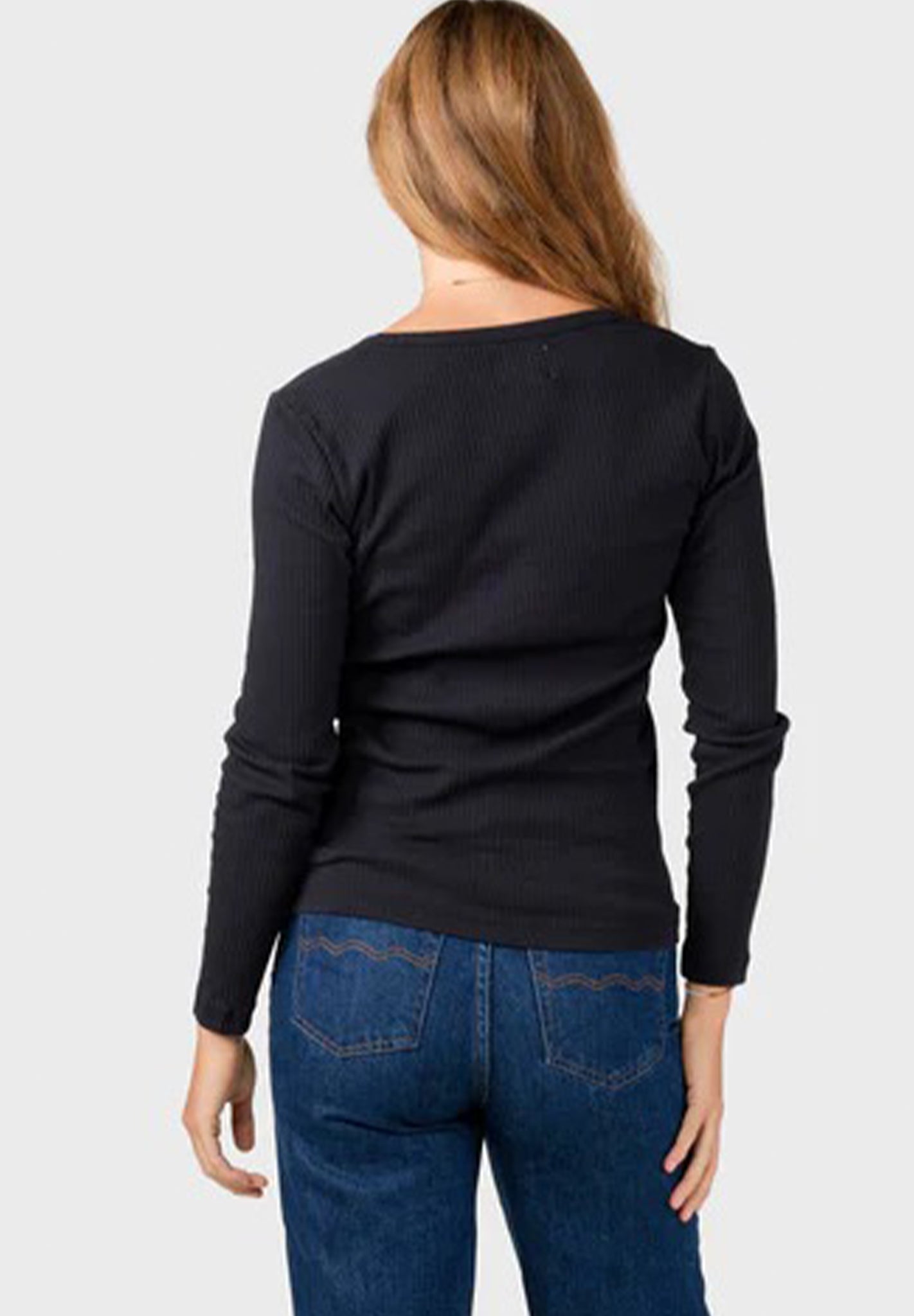 KLITMOLLER COLLECTIVE - L/S Rib Tee - Black - BACKYARD