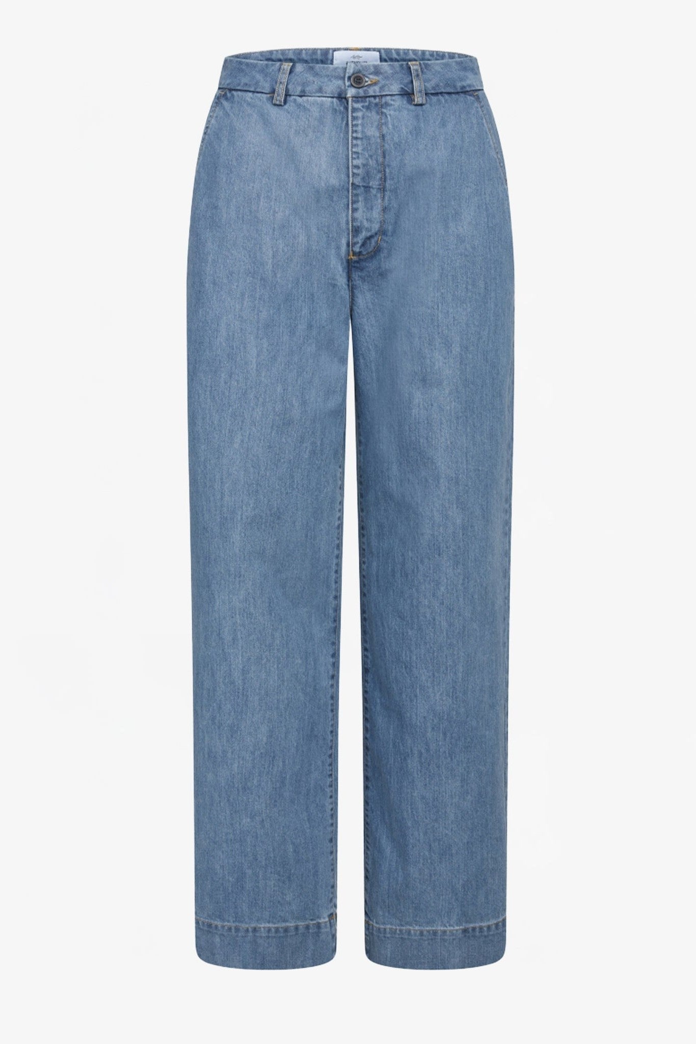 KLITMOLLER COLLECTIVE - Lydia Denim Pants - Light Blue Stonewash - BACKYARD