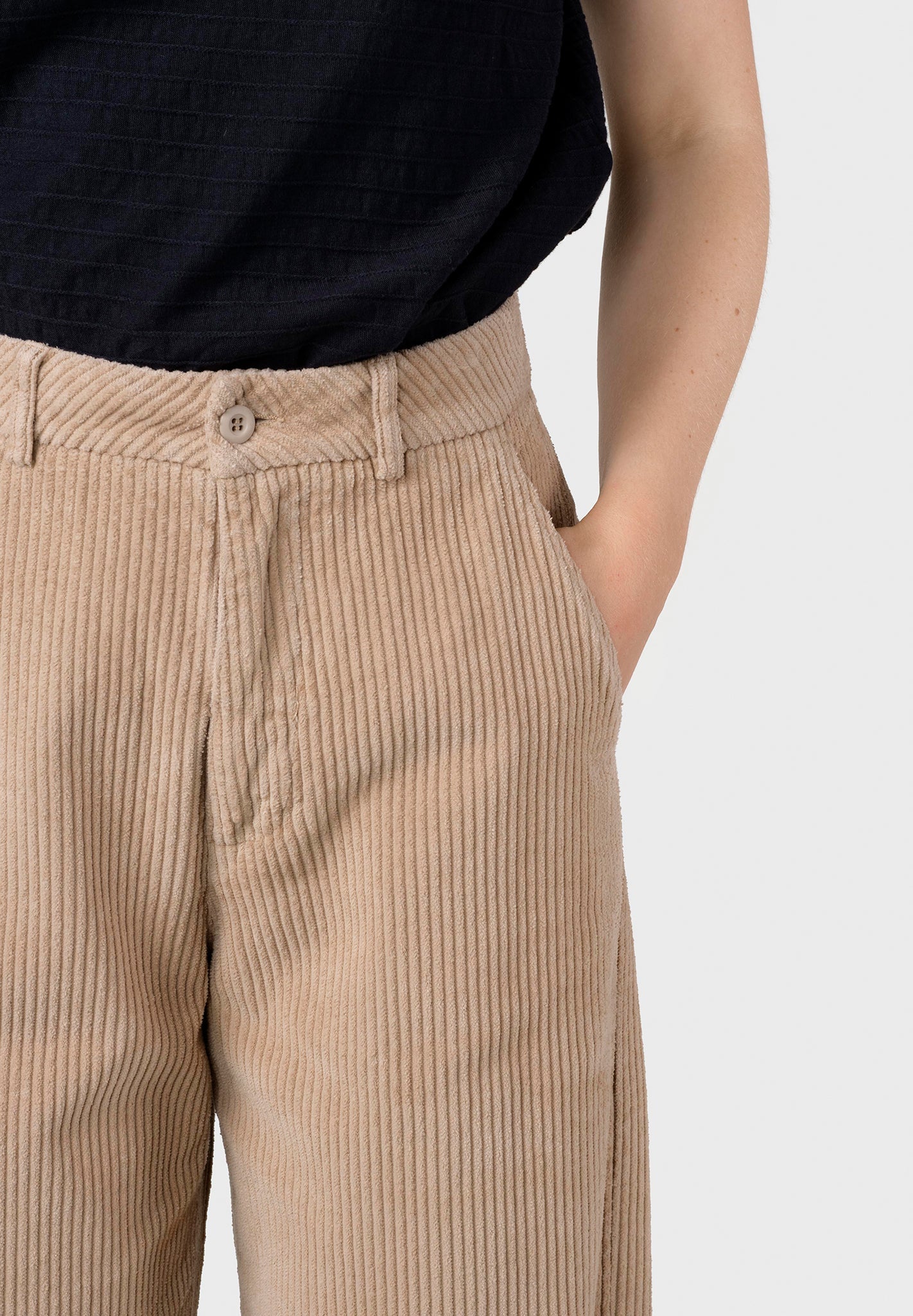 KLITMOLLER COLLECTIVE - Lydia Jumbo Corduroy Pants - Sand - BACKYARD