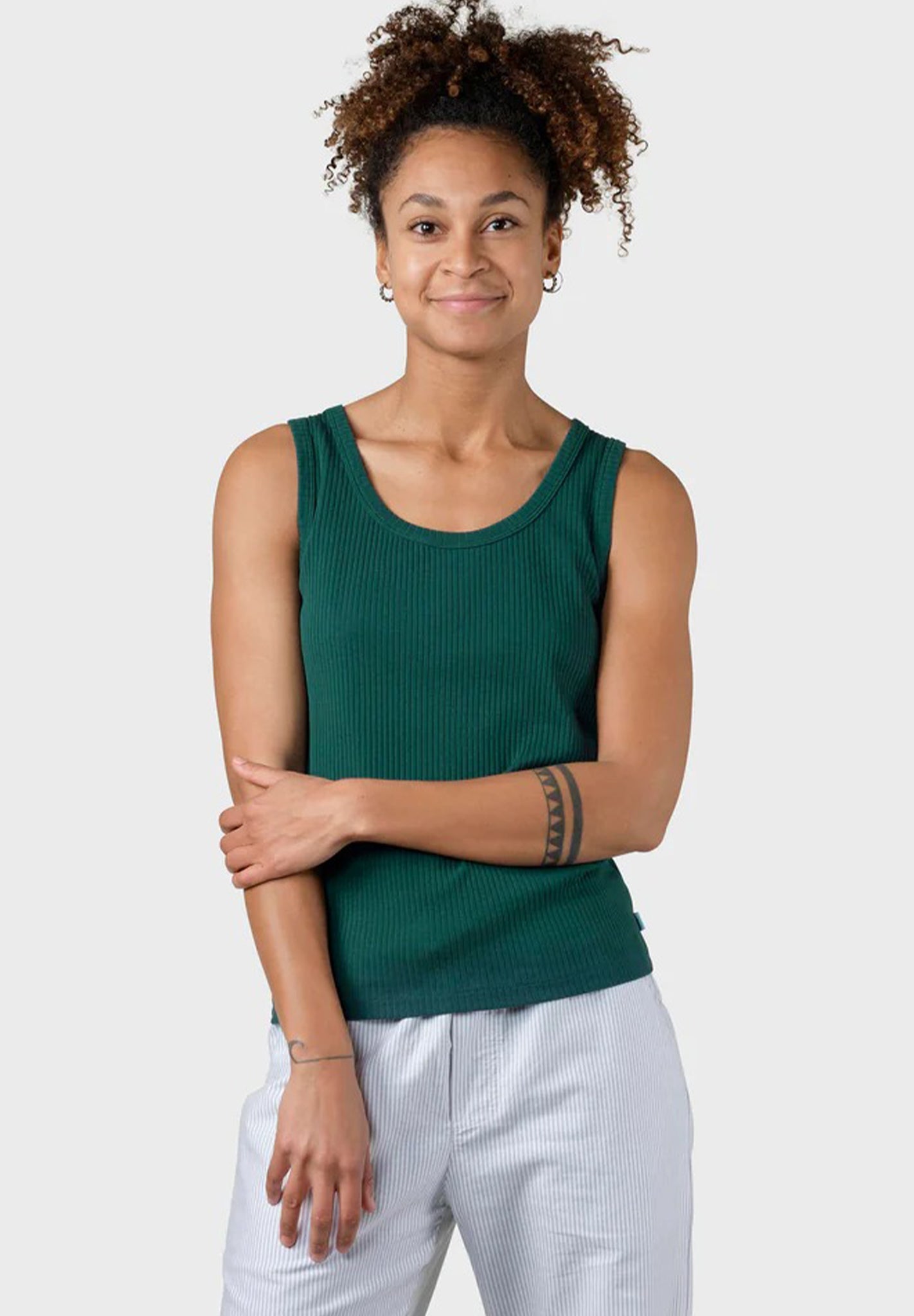 KLITMOLLER COLLECTIVE - Rib Top - Moss Green - BACKYARD