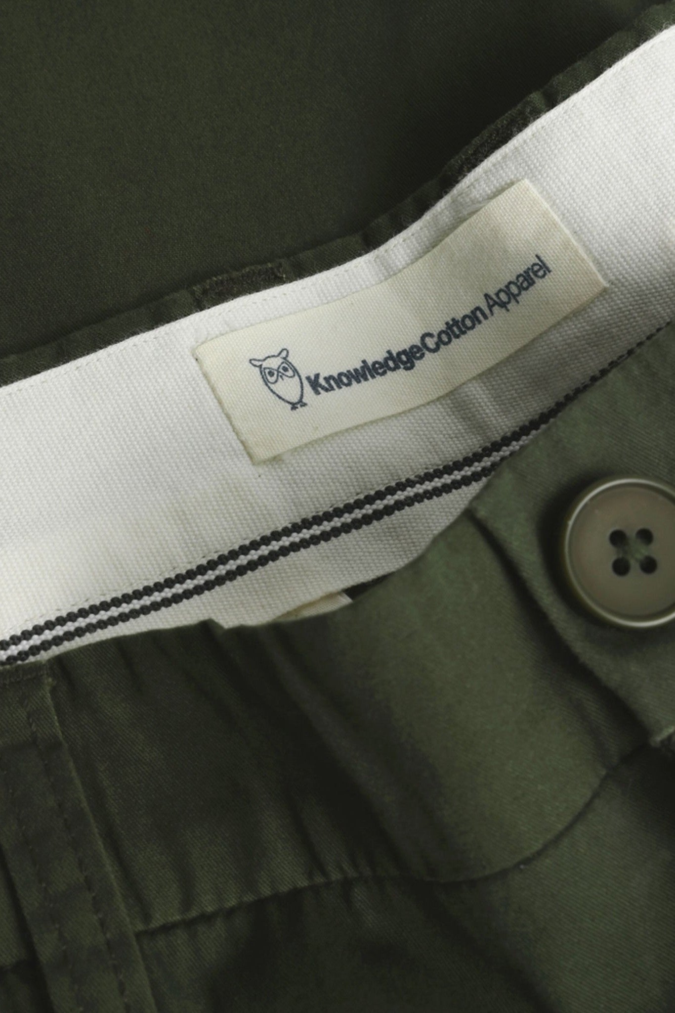 KNOWLEDGE COTTON - Chuck Regular Chino Poplin Shorts - Forrest Night - BACKYARD