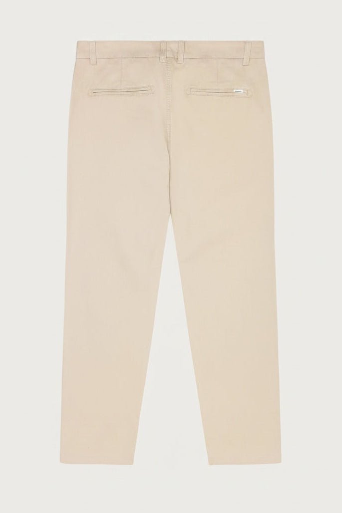 KNOWLEDGE COTTON-Chuck Regular Chino Twill Pants-Light Feather Gray-BACKYARD