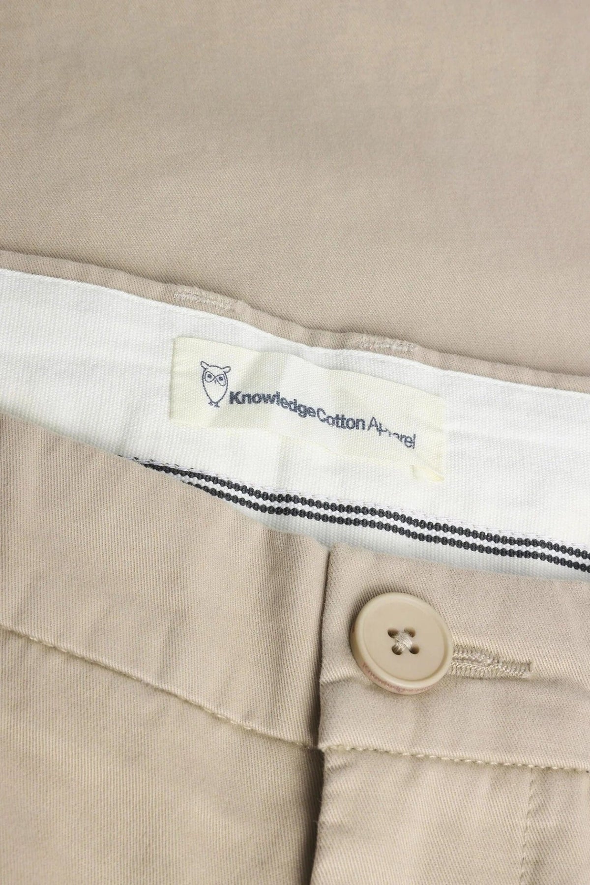 KNOWLEDGE COTTON-Chuck Regular Chino Twill Pants-Light Feather Gray-BACKYARD