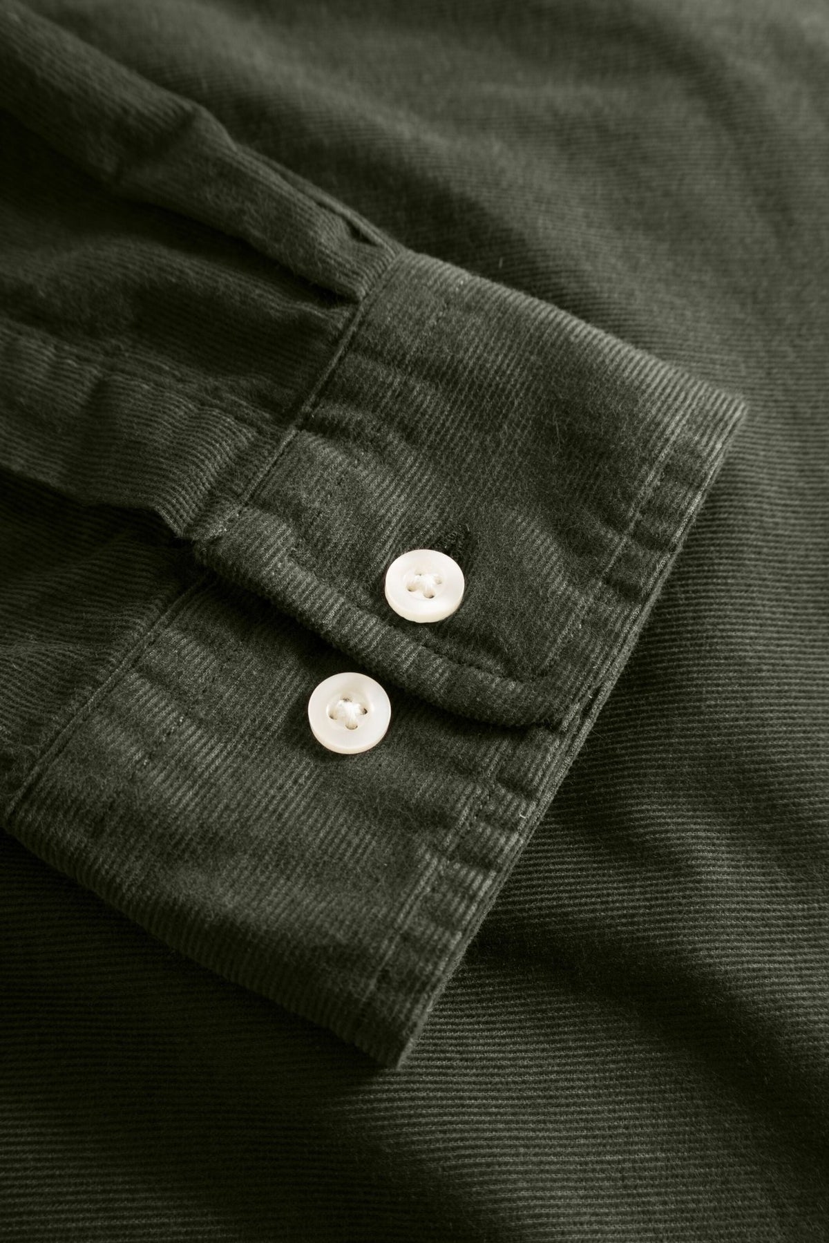 KNOWLEDGE COTTON-Dune Regular Corduroy Shirt-Forrest Night-BACKYARD