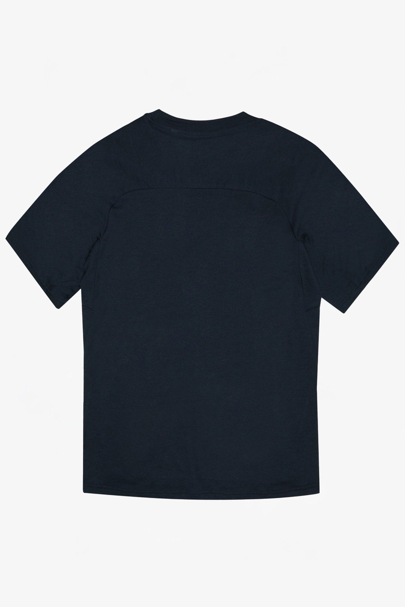 KNOWLEDGE COTTON - Dynamic Wool 175 Single Constructed T-Shirt - Black Jet - BACKYARD