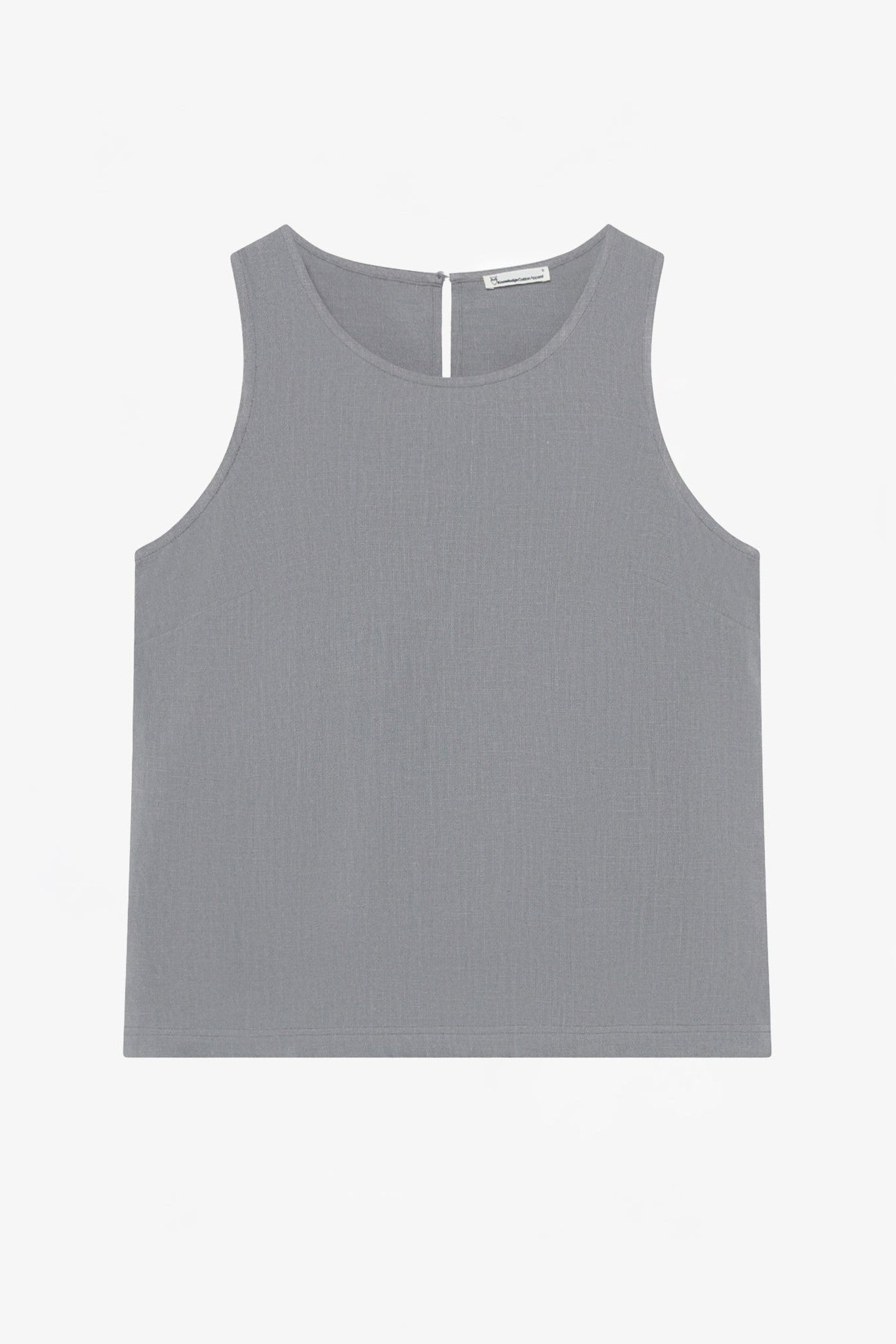 KNOWLEDGE COTTON - Linen - Mix Top - Ultimate Grey - BACKYARD