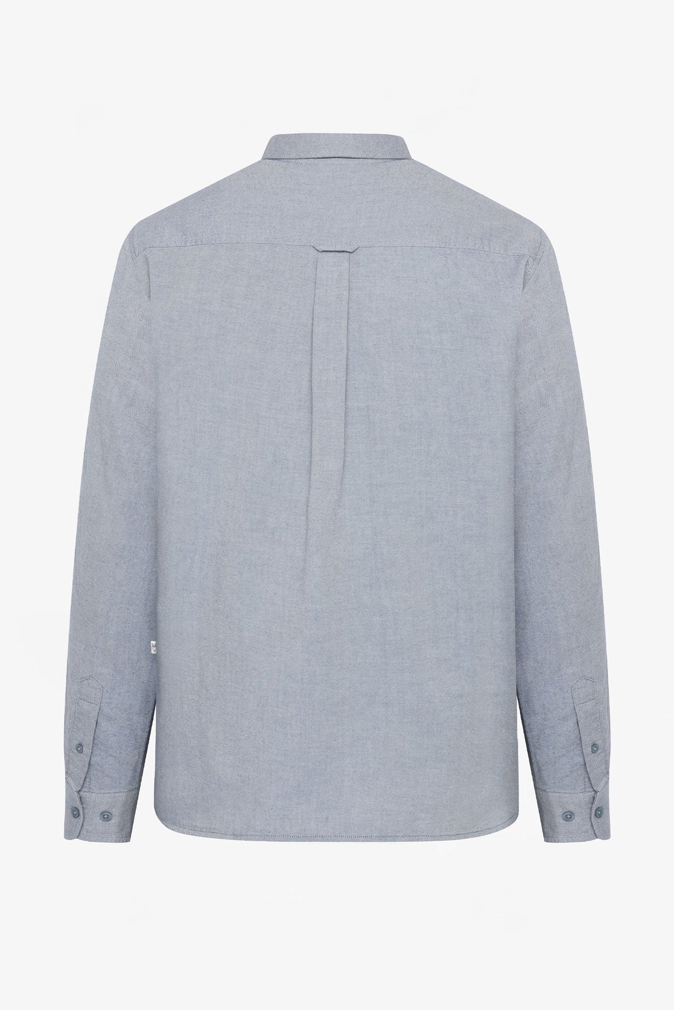 KNOWLEDGE COTTON - Regular Fit Light Twill Shirt - Vintage Indigo - BACKYARD