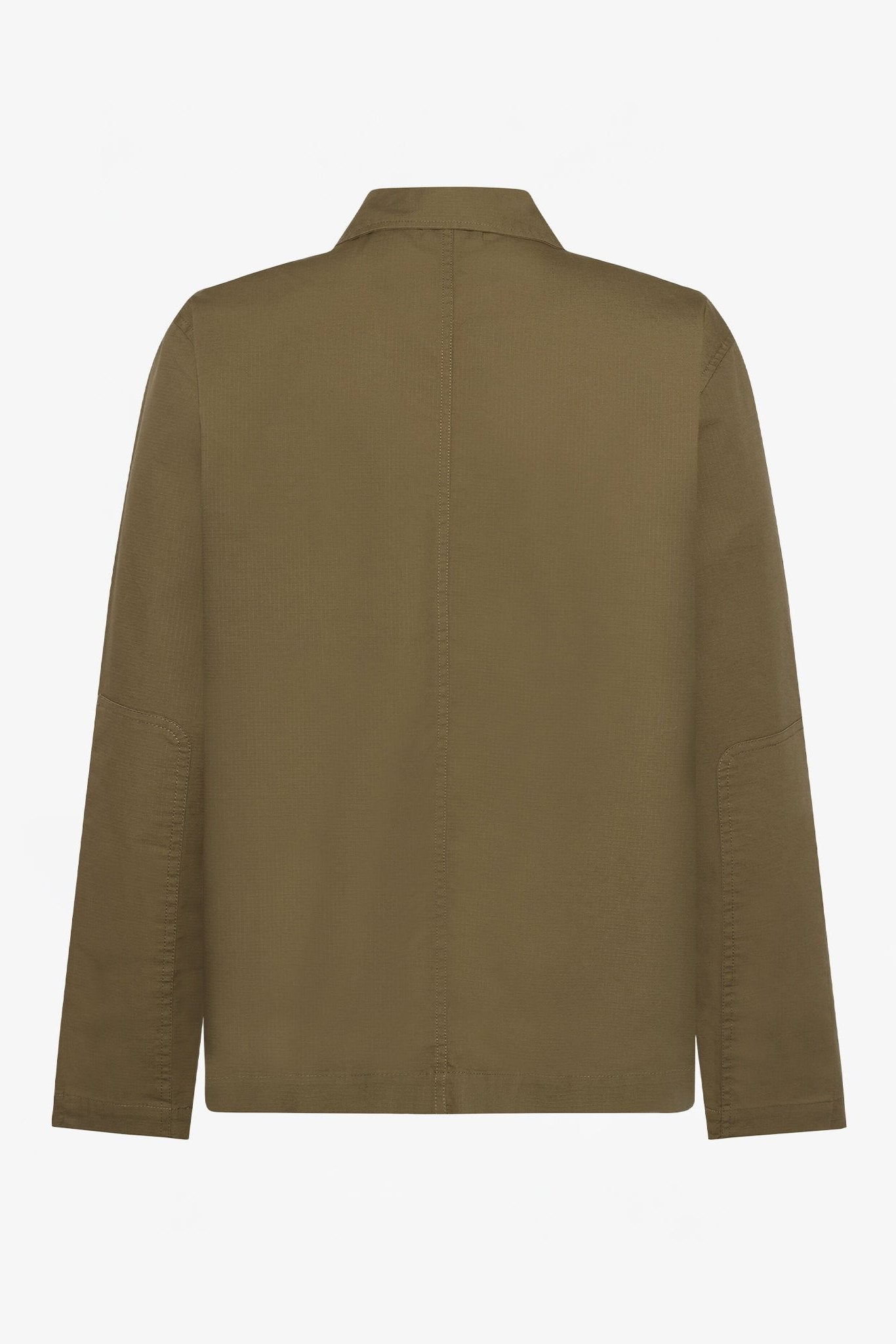 KNOWLEDGE COTTON - Ribstop Overshirt - Burned Olive - BACKYARD