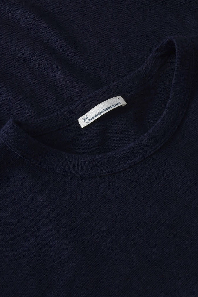 KNOWLEDGE COTTON-Slub Long Sleeve T-Shirt-Night Sky-BACKYARD