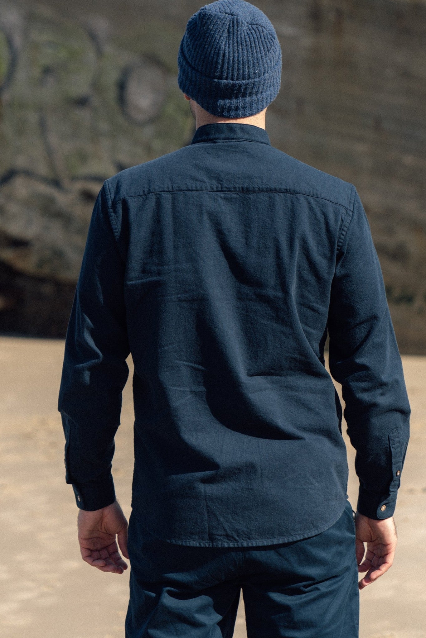 LAKOR - Plain Dal Shirt - Blueberry - BACKYARD