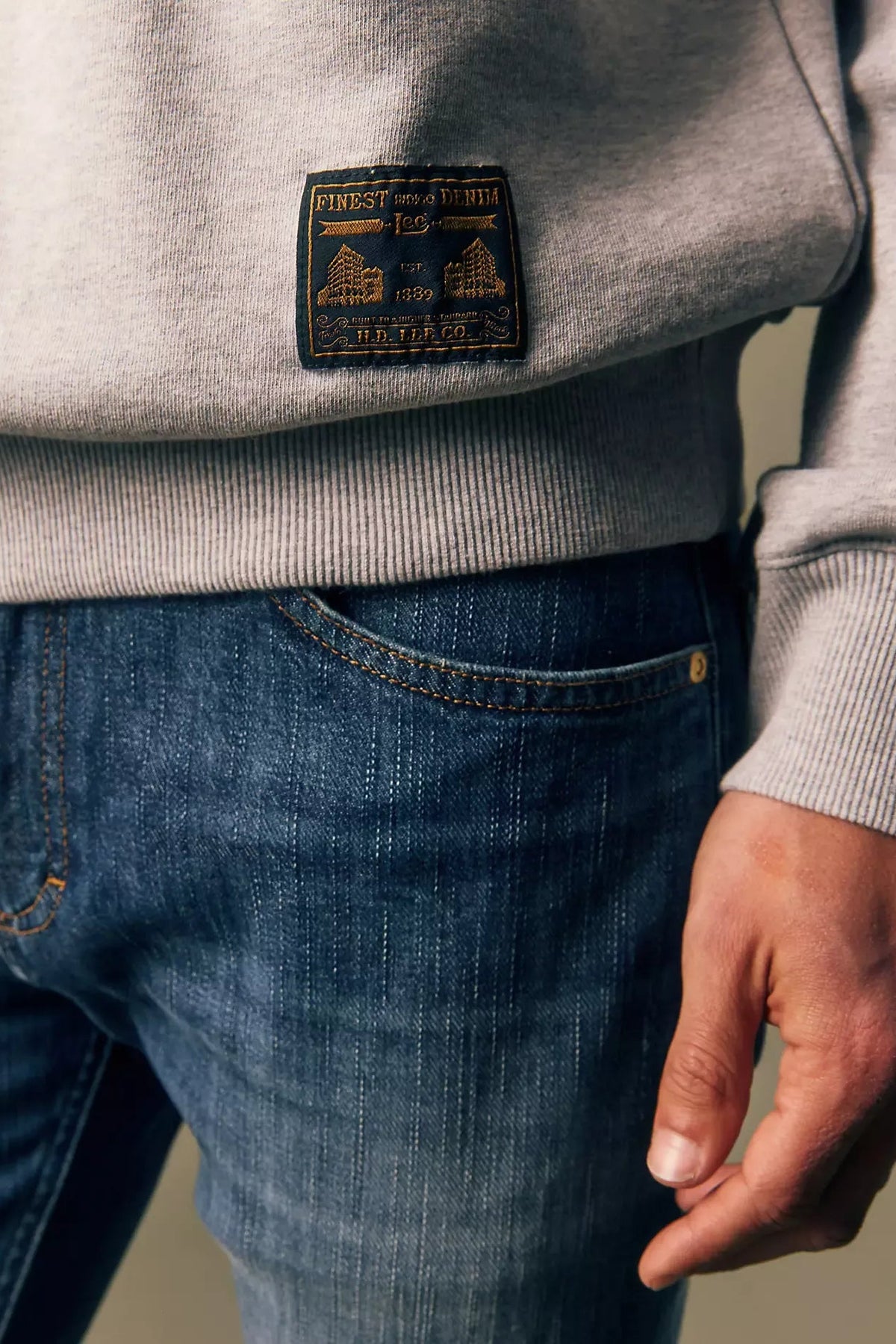 Gold Regular Crew Sweatshirt