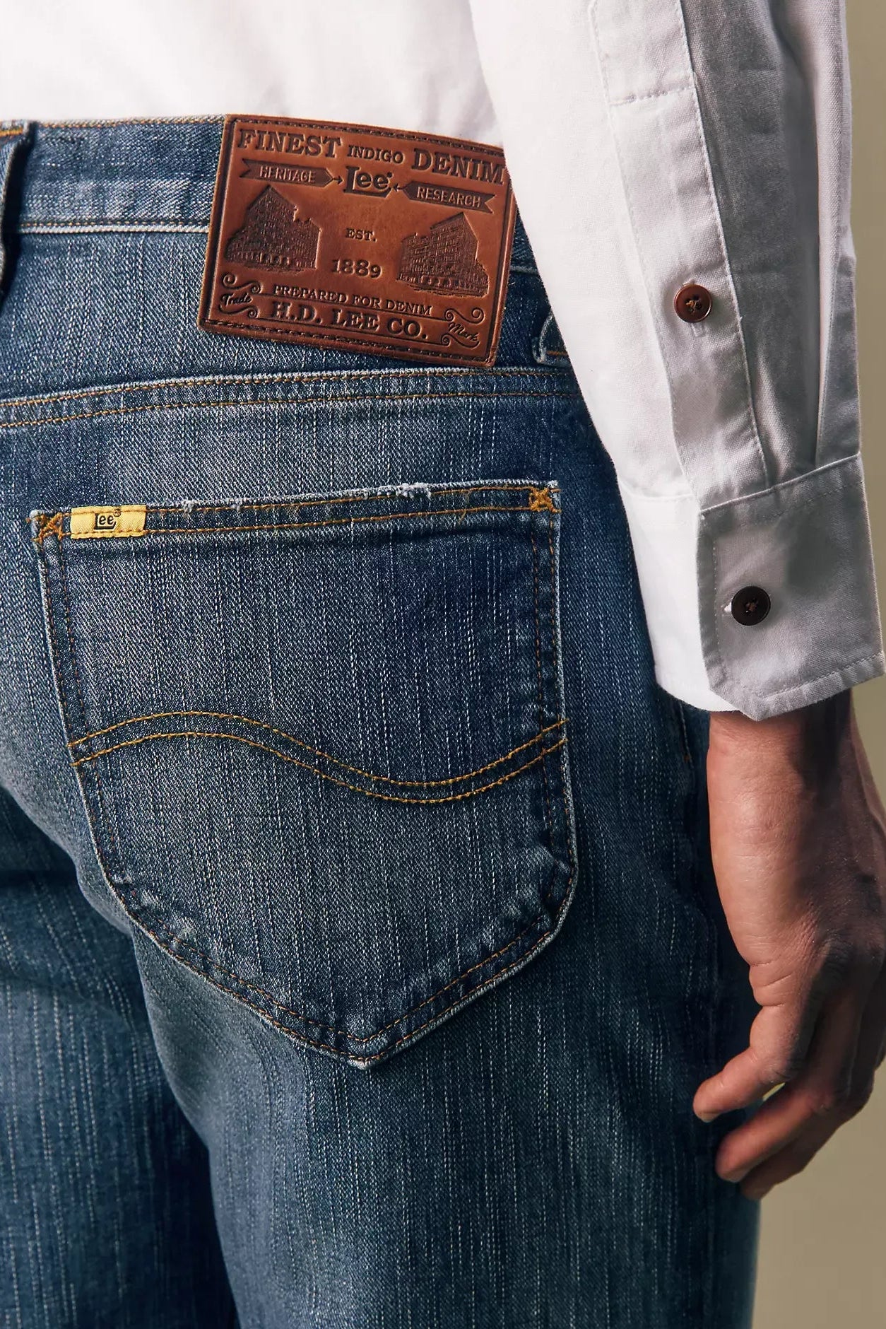 Gold Regular Straight Jeans