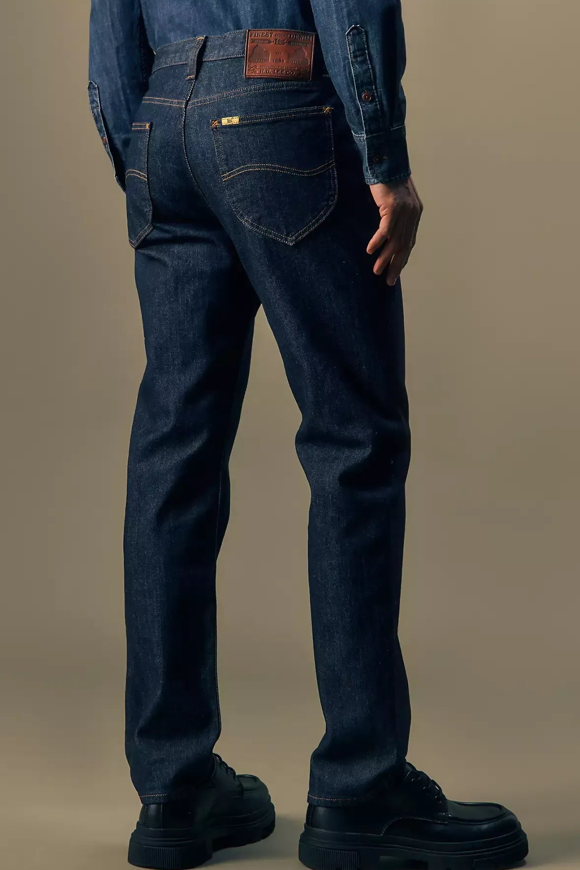 Gold Regular Tapered Jeans