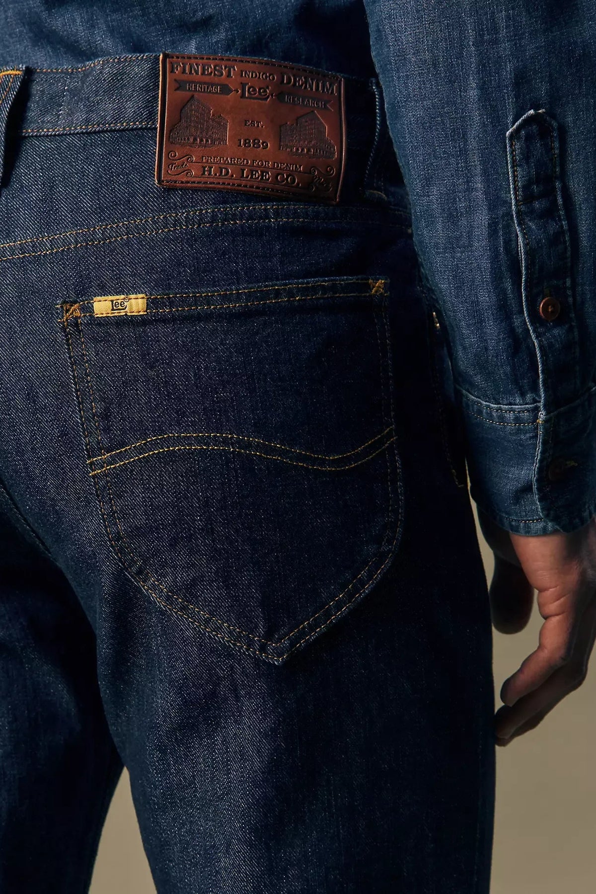 Gold Regular Tapered Jeans