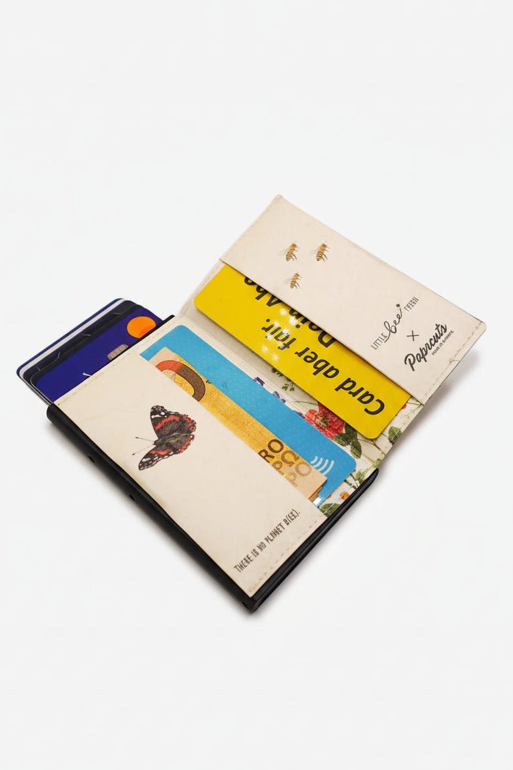 PAPRCUTS - RFID Alu Kartenetui - Blumenwiese - BACKYARD