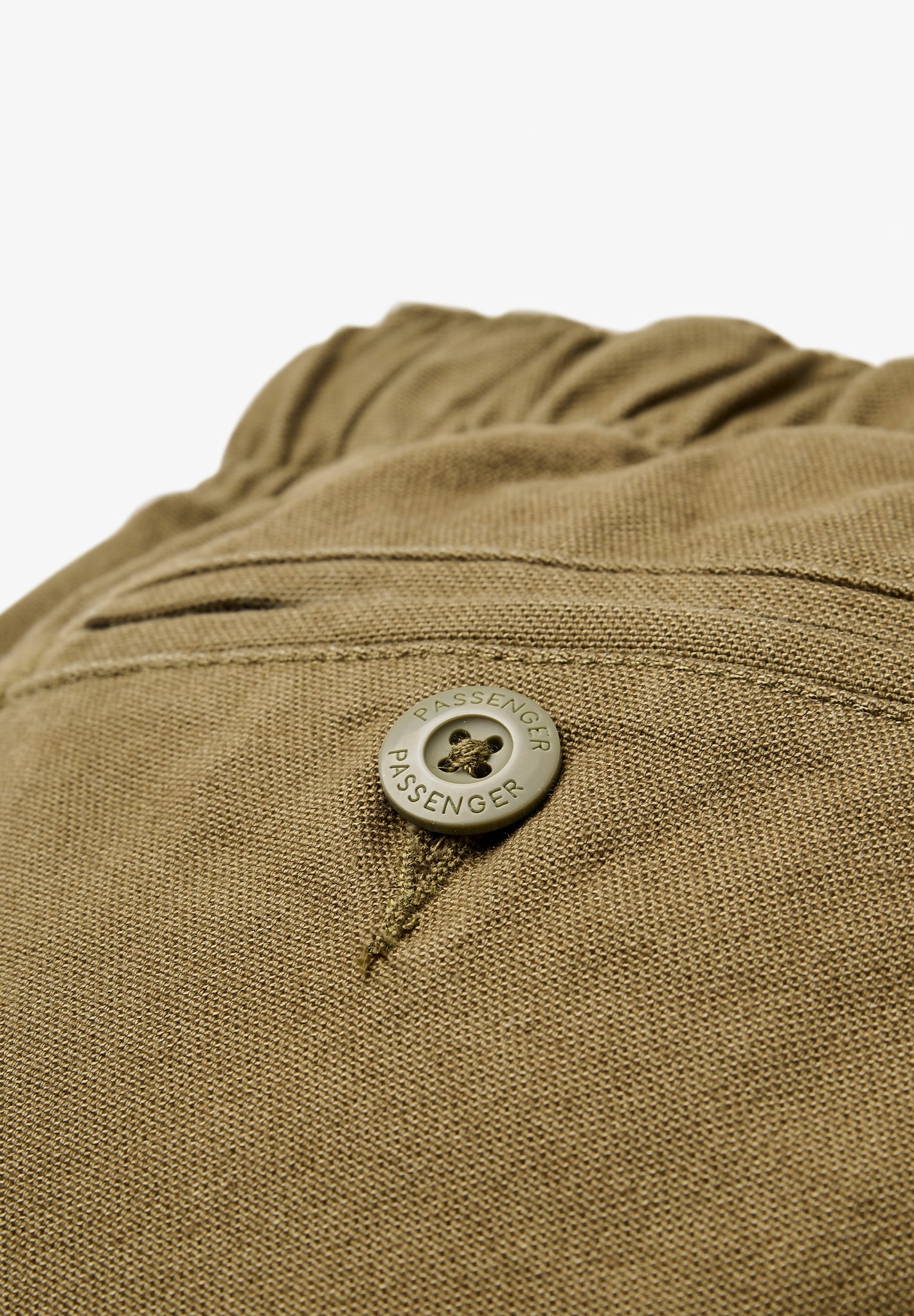 PASSENGER - Adventurer Organic Canvas Trouser - Dark Olive - BACKYARD